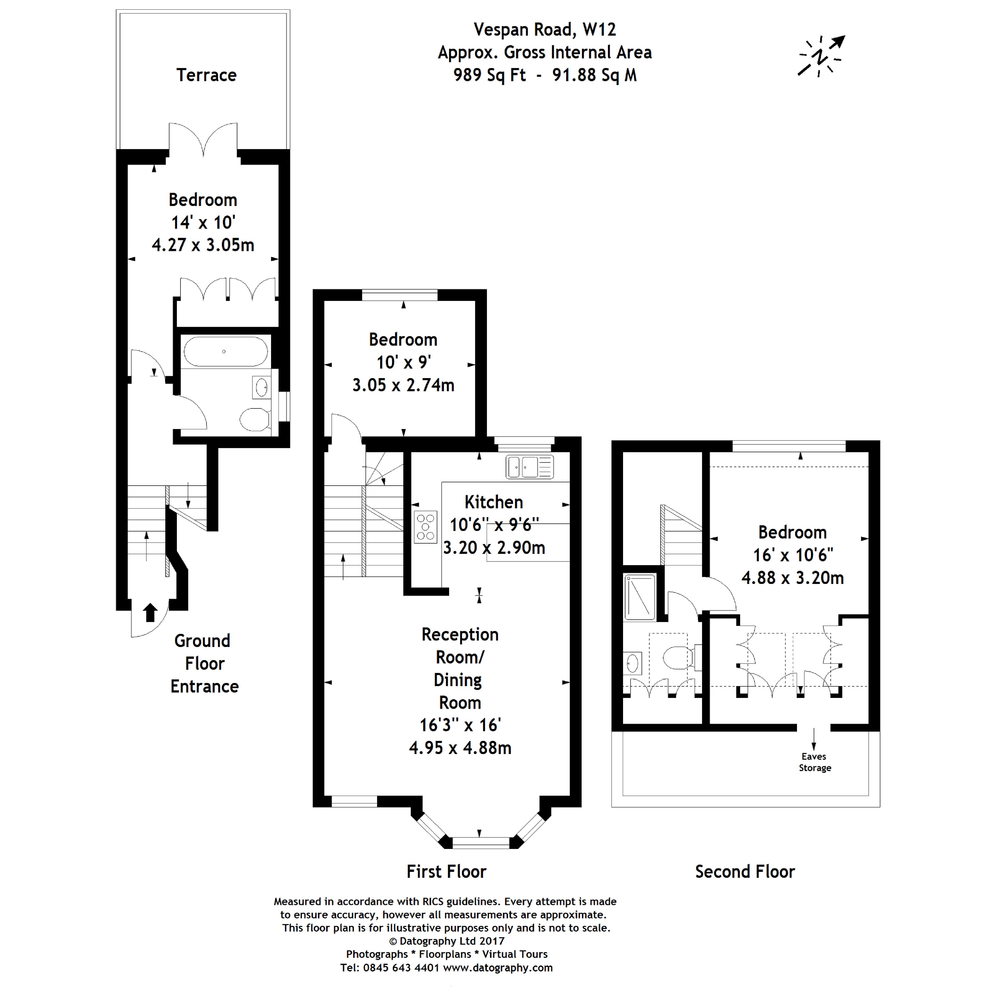 3 Bedrooms Flat to rent in Vespan Road, London W12