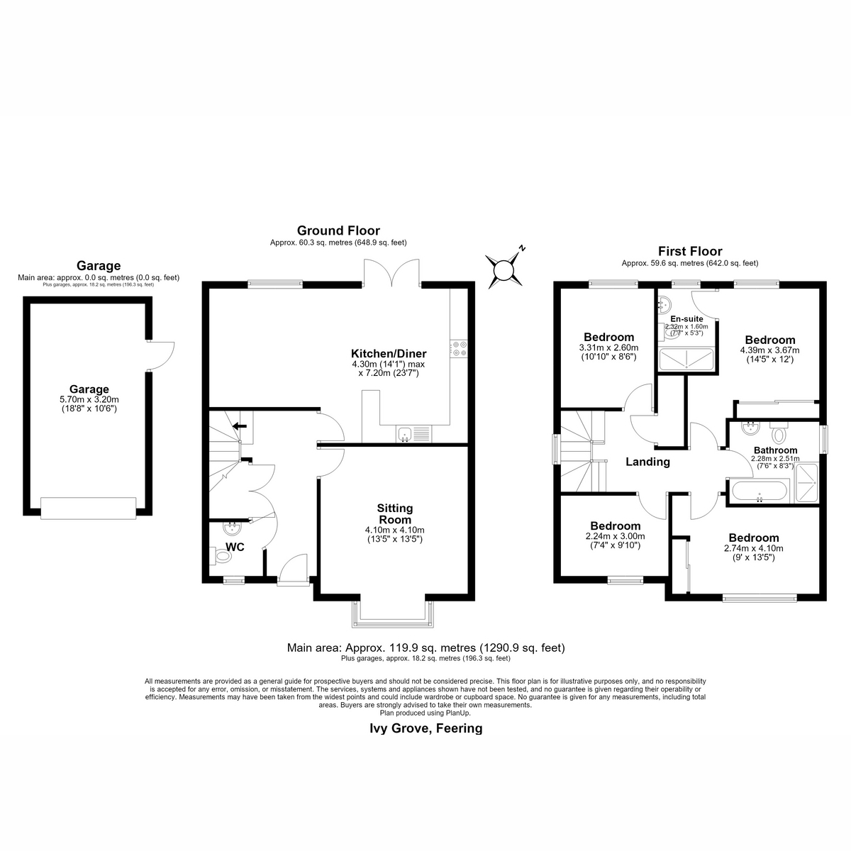 8, Ivy Grove, Colchester floorplan