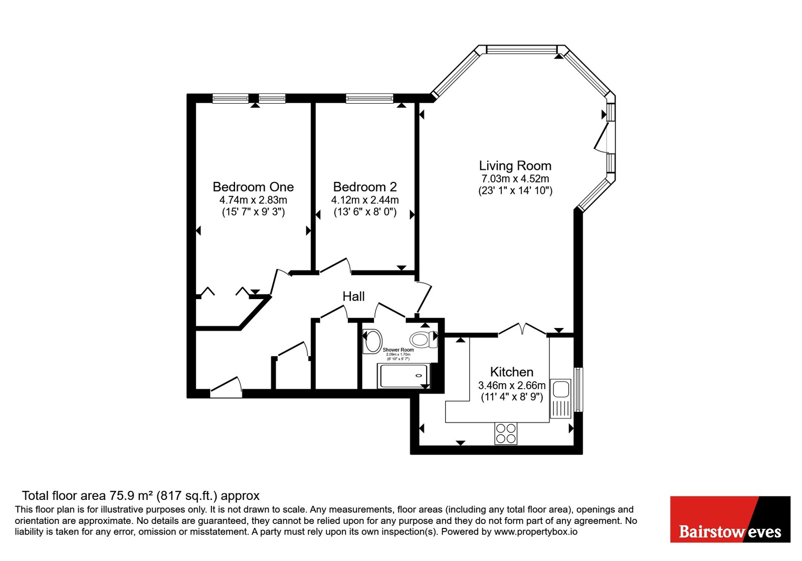 Flat 35 Coleman Court,, Station Road, Essex floorplan