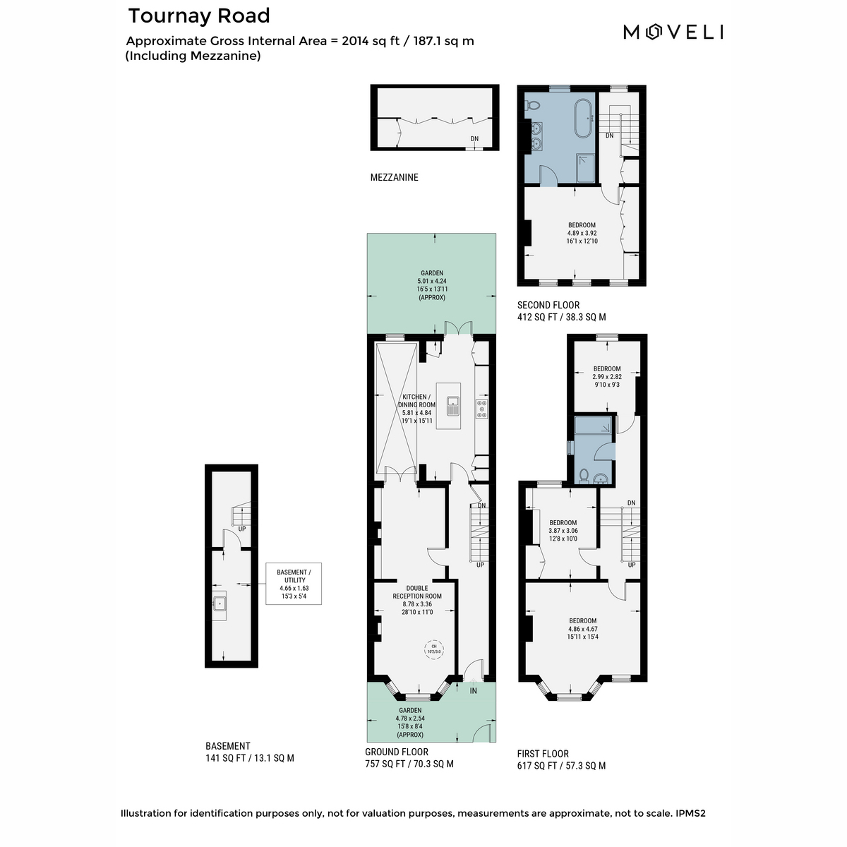 17, Tournay Road, Fulham floorplan