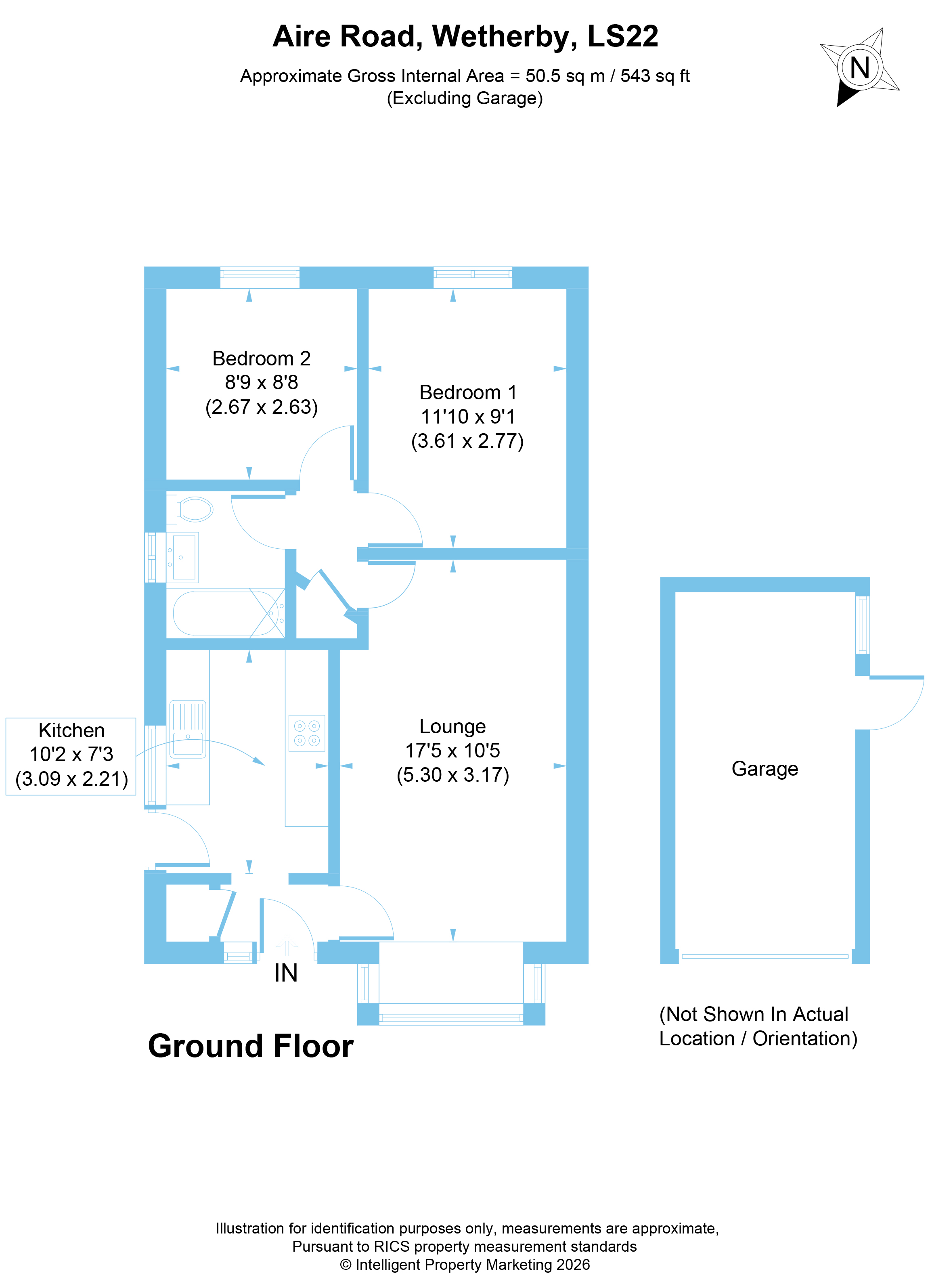 106, Aire Road, West Yorkshire floorplan
