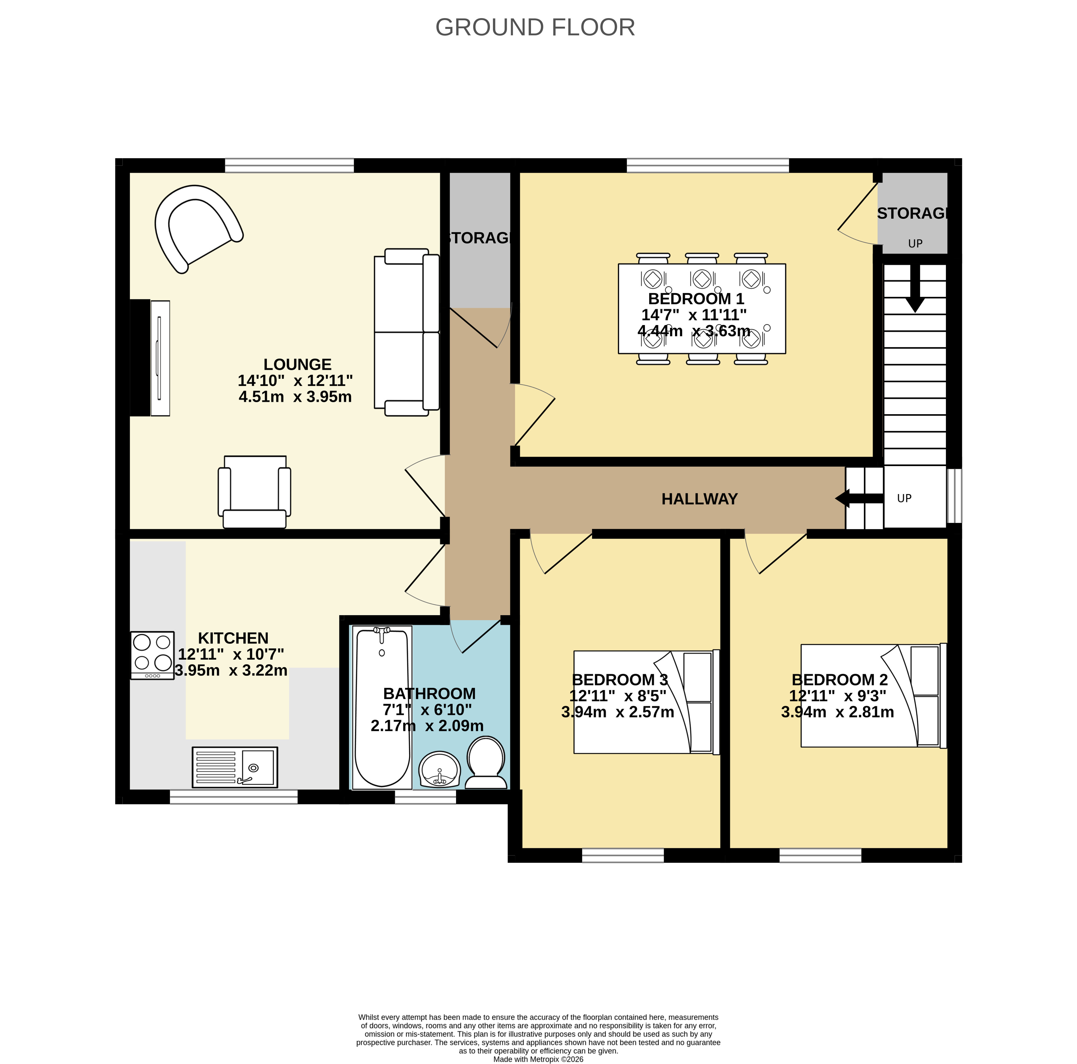 14, Dalry Road, Saltcoats floorplan