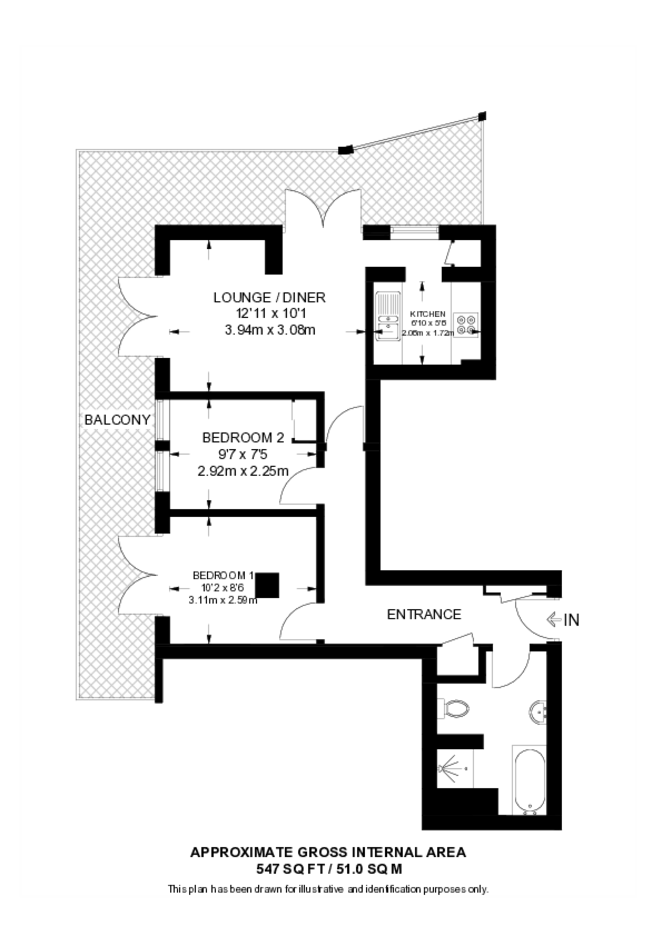 Lyon Road, HA1, Harrow on the Hill floorplan