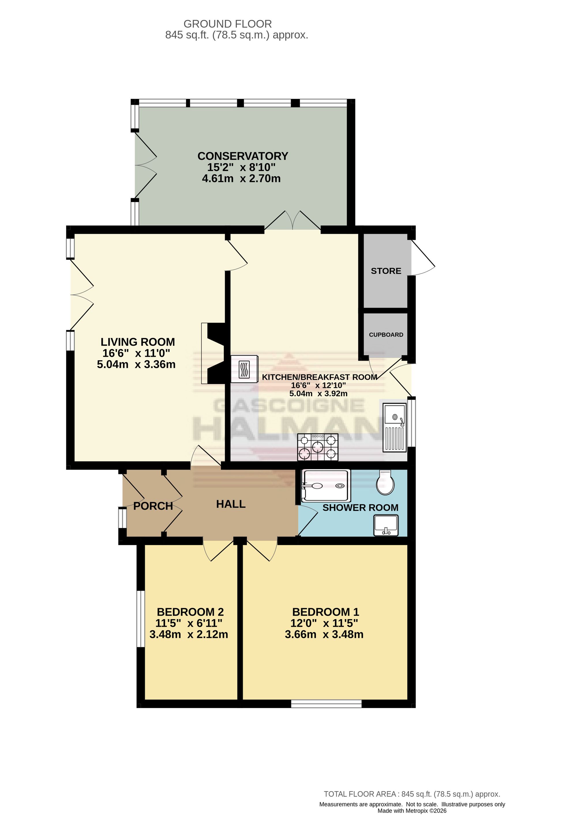 354 Hadfield Road, Glossop floorplan