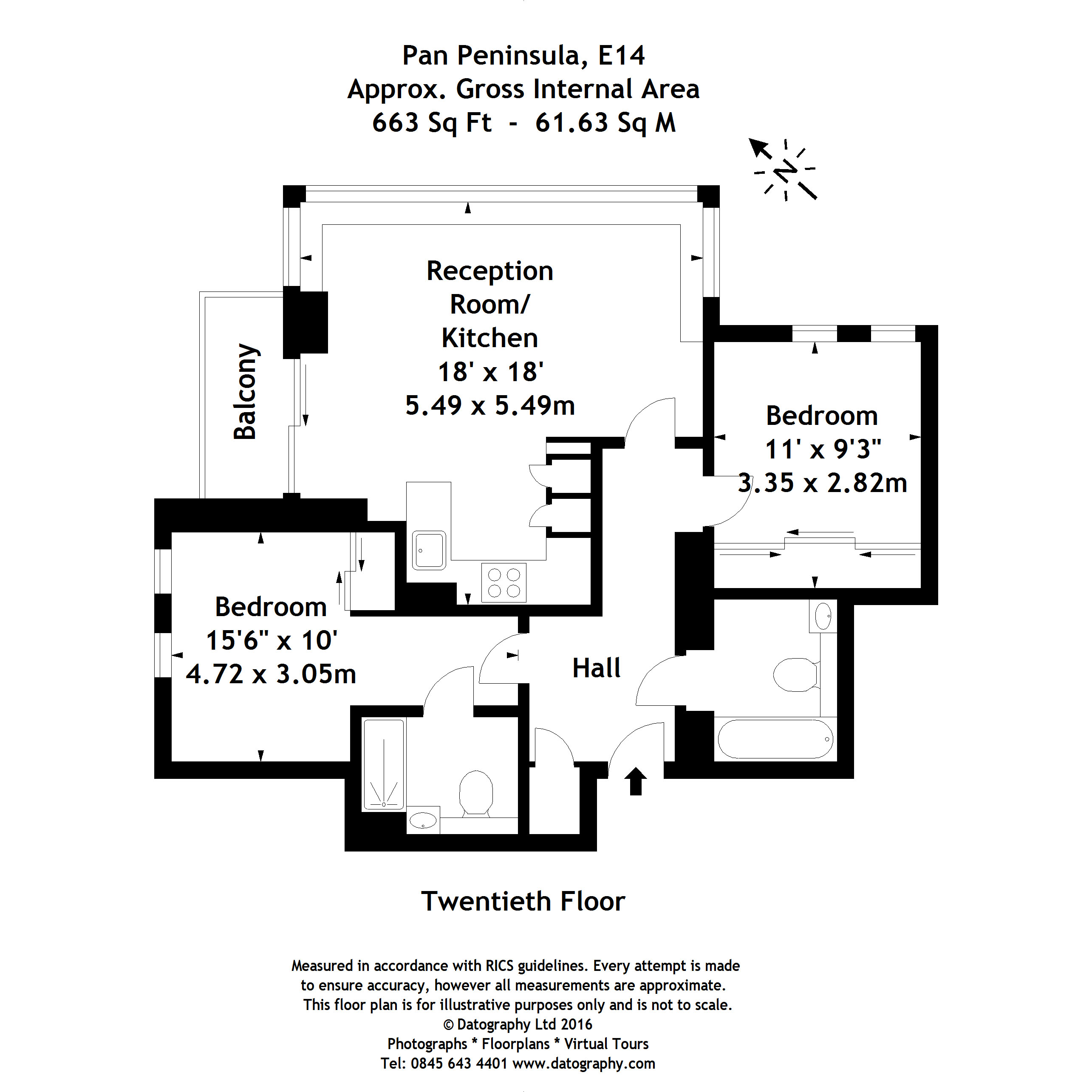 2 Bedrooms Flat to rent in East Tower, Pan Peninsula, Canary Wharf E14
