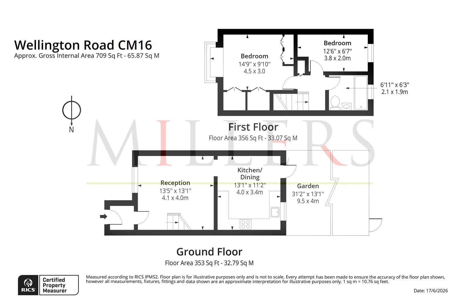 25, Wellington Road, North Weald floorplan