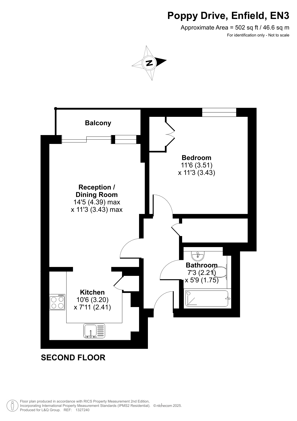 Poppy Drive, Enfield floorplan