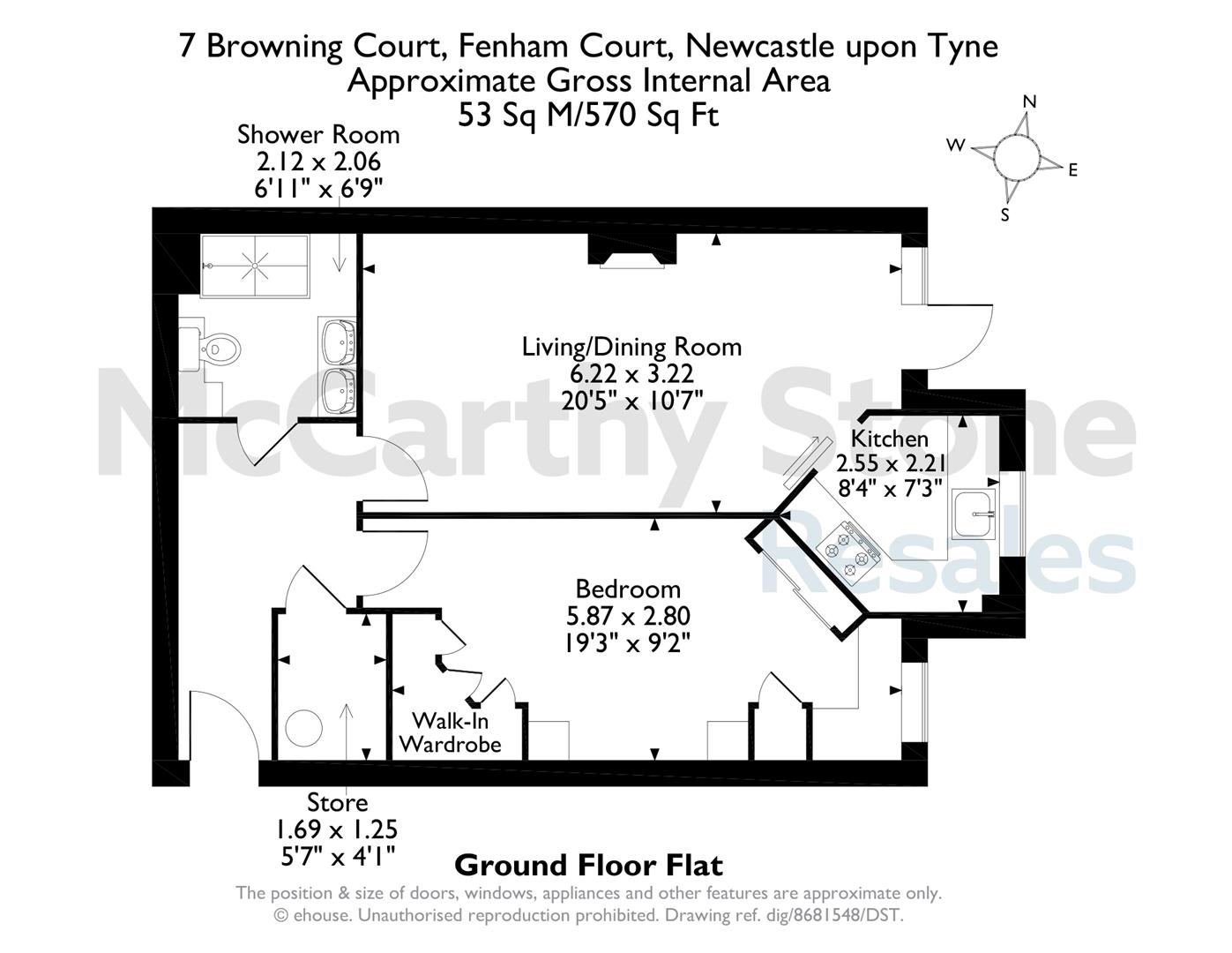 7 Browning Court, Fenham Court, Newcastle Upon Tyne floorplan