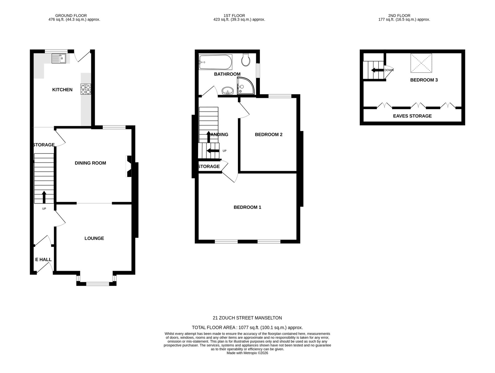21, Zouch Street, Swansea floorplan