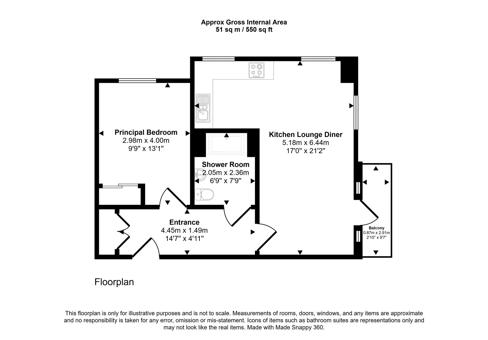 45, Mill House, Westbury floorplan