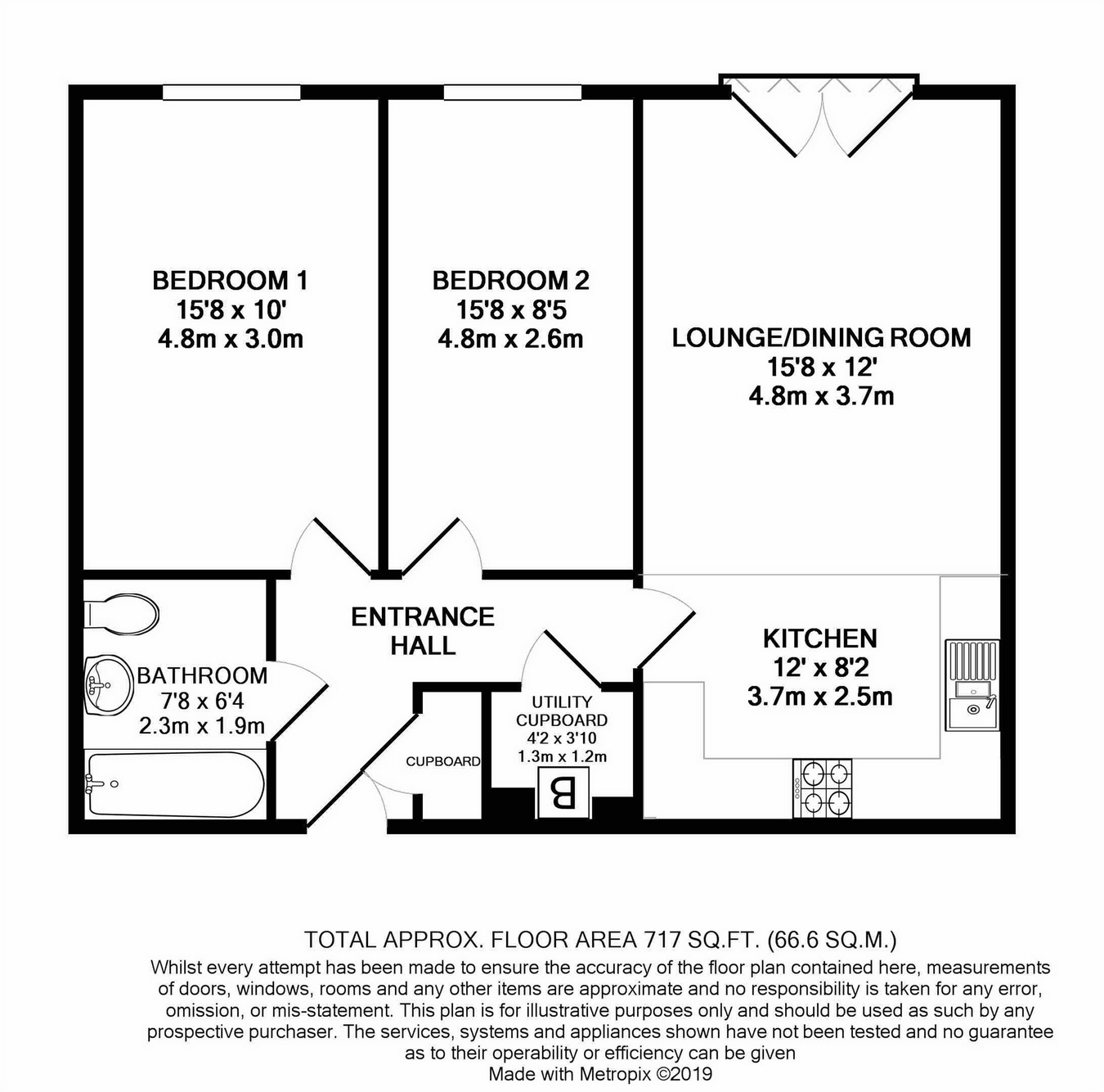 2 Bedrooms Flat for sale in 9 Sackville Court, Eden Road, Dunton Green, Sevenoaks, Kent TN14