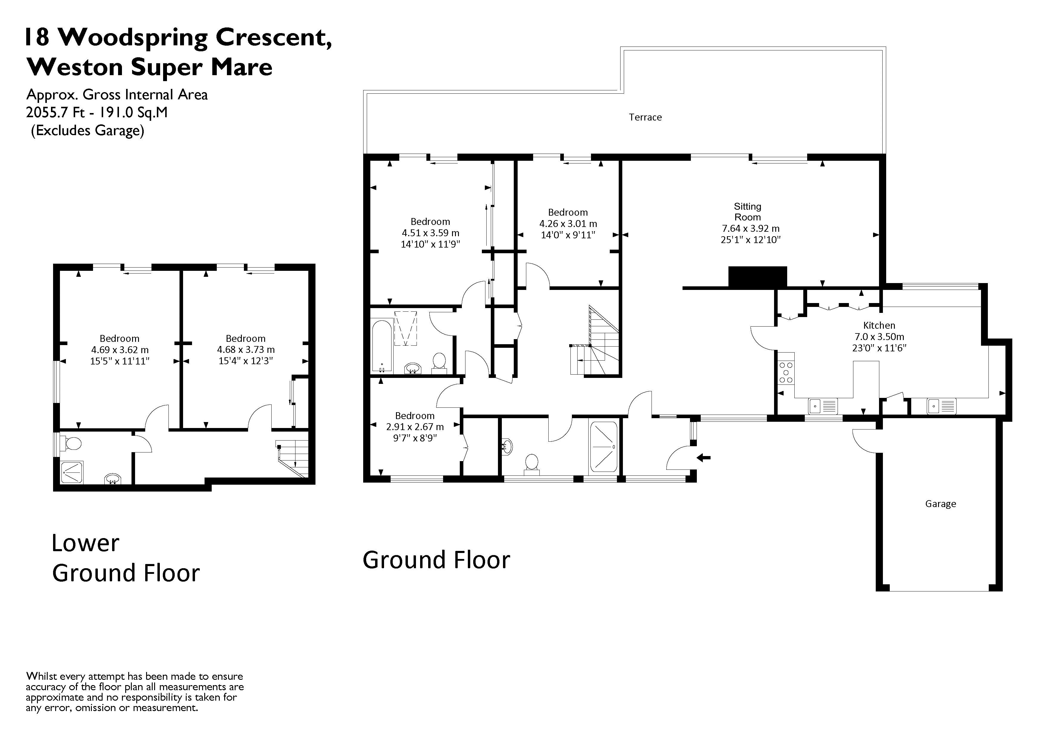 18, Woodspring Crescent, Weston-Super-Mare floorplan