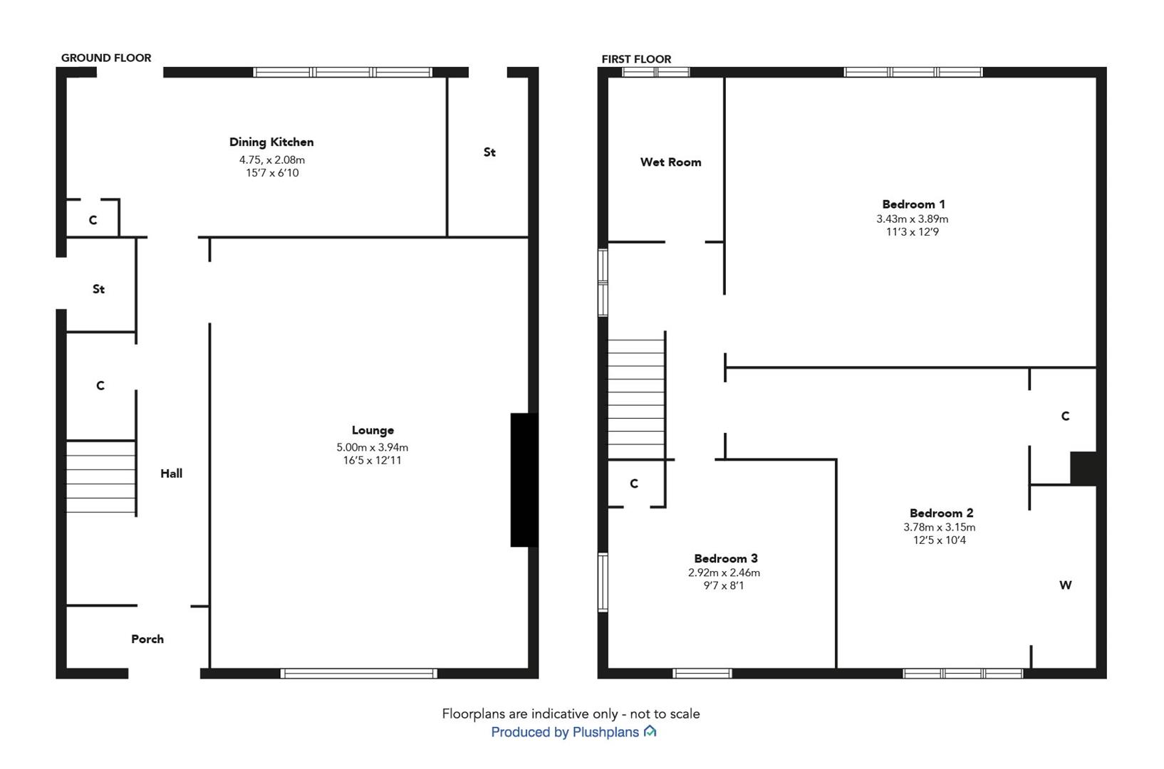 48, Canmore Crescent, Greenock floorplan