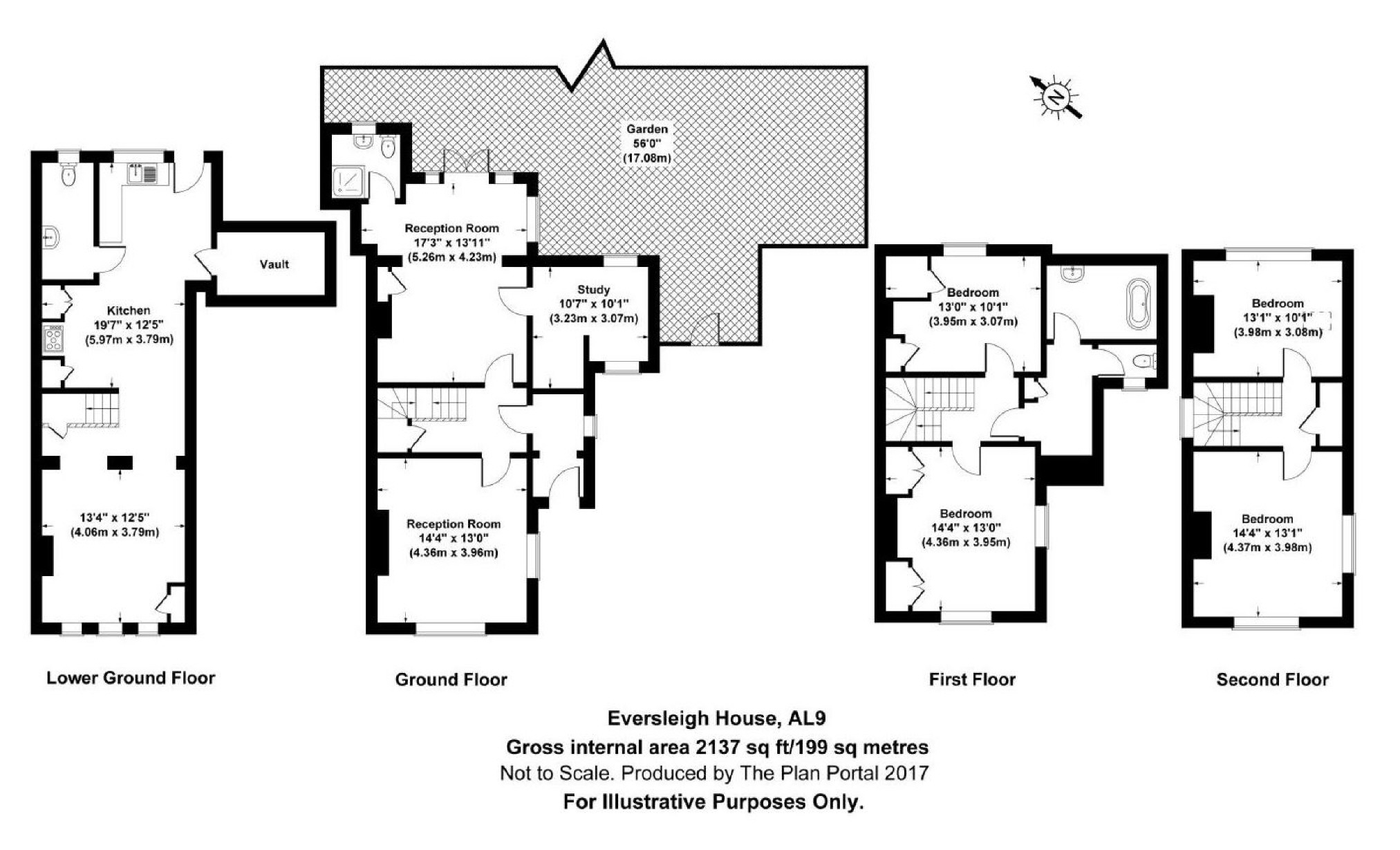 4 Bedrooms Semi-detached house for sale in West End Lane, Essendon, Herts AL9