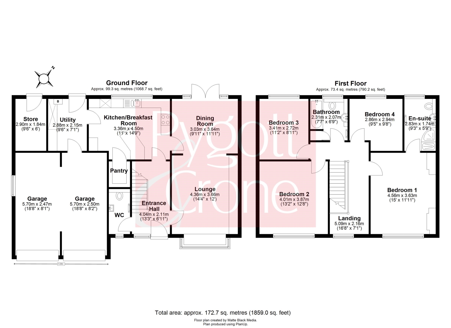 12, Peartree Road, Boston floorplan