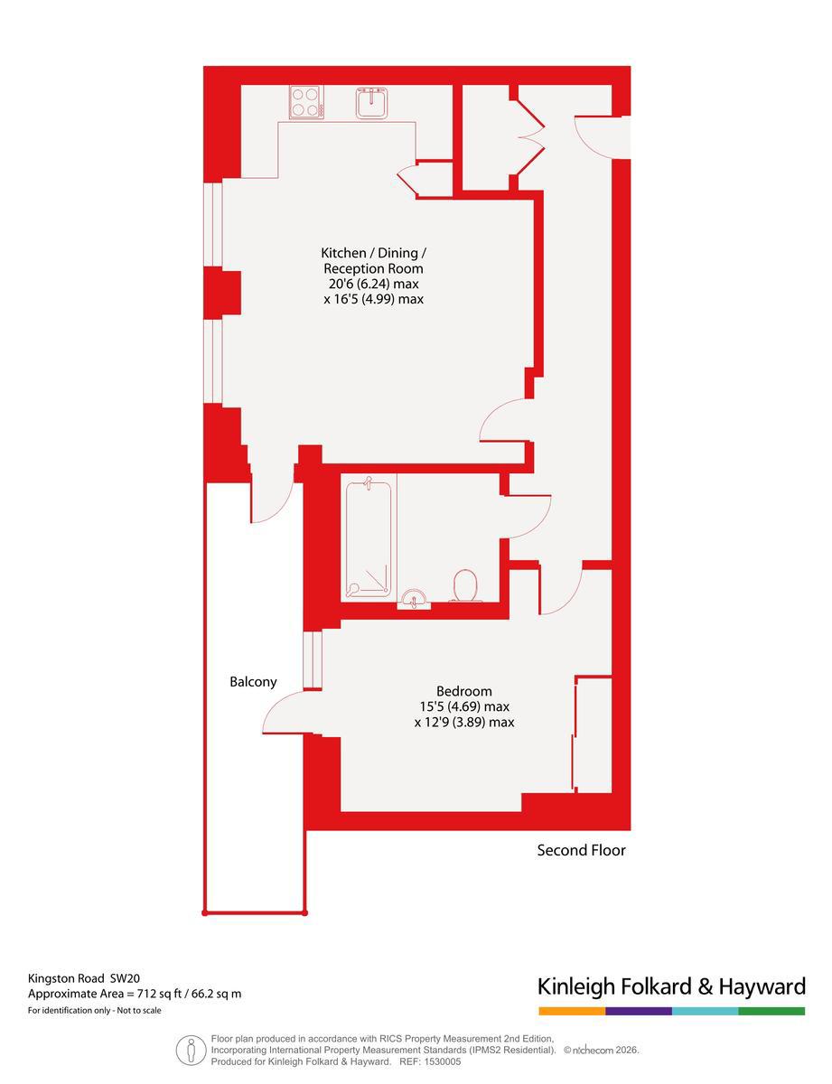 Flat 14, 577A, Kingston Road, London floorplan