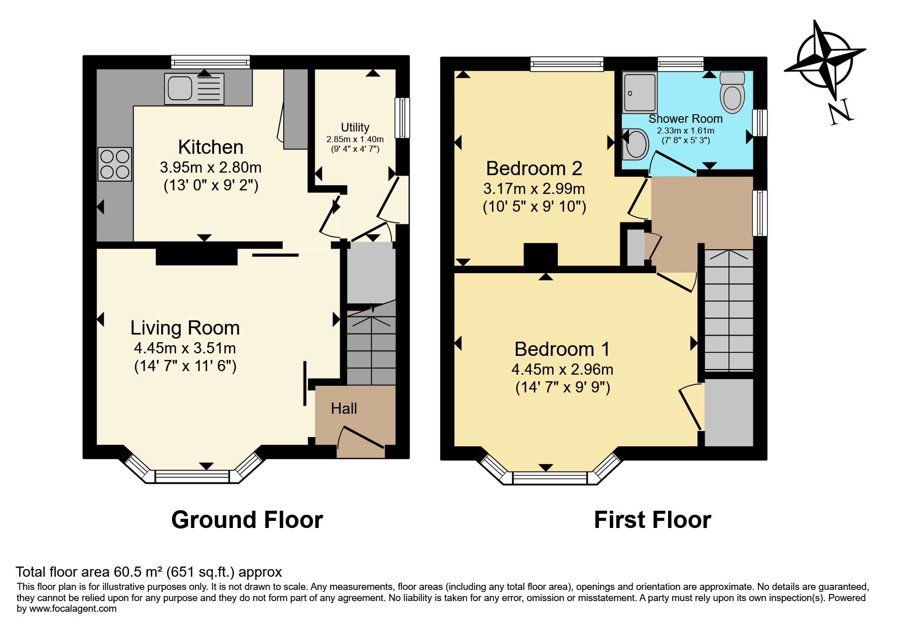 7, Bramley Walk, Mansfield floorplan