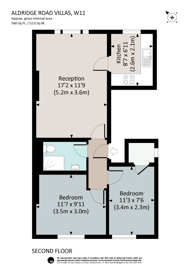 2 Bedrooms Flat for sale in Aldridge Road Villas, London W11