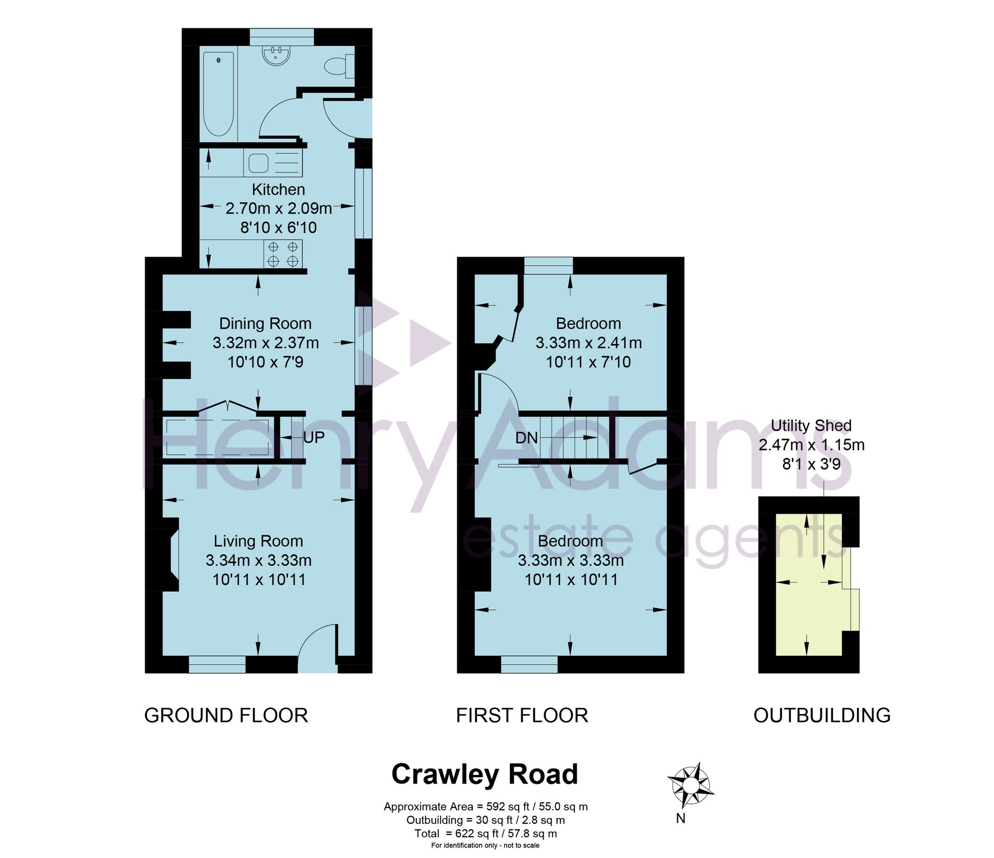 144 Crawley Road, Horsham floorplan