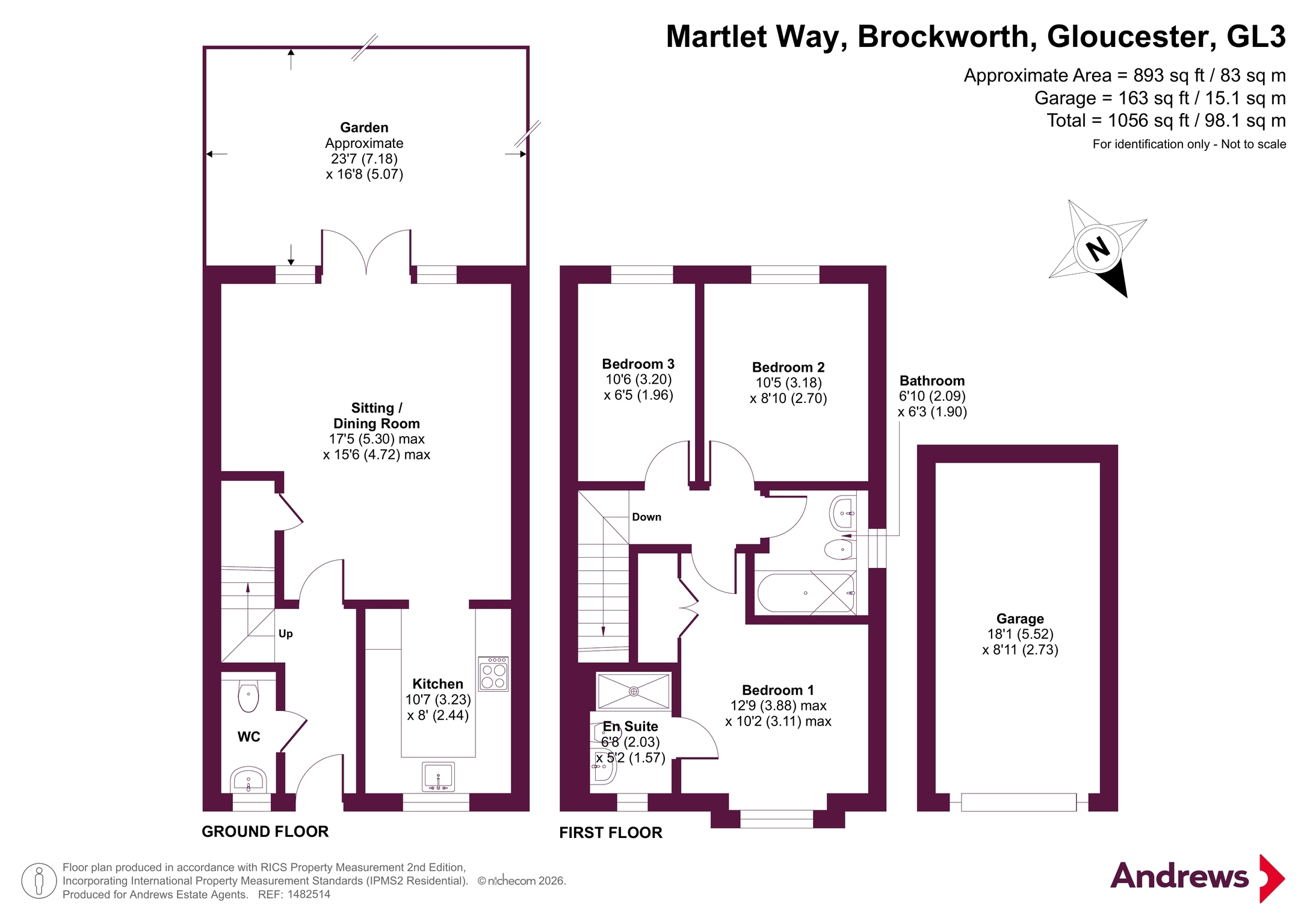 64, Martlet Way, Gloucester floorplan