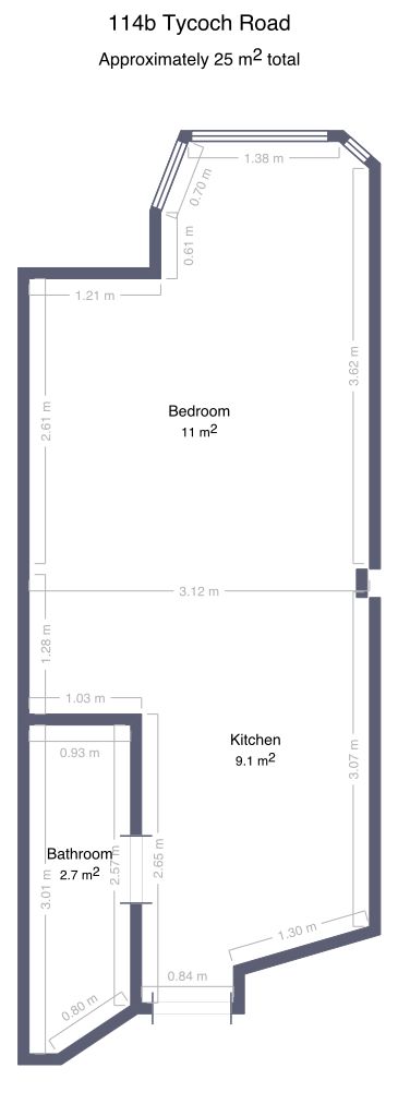 114B, Tycoch Road, Swansea floorplan