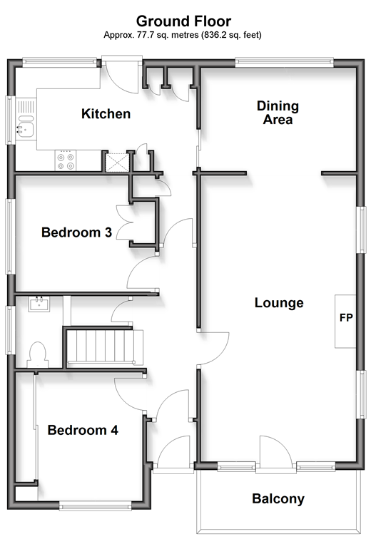 Crescent Drive North, Woodingdean, Brighton, East Sussex floorplan