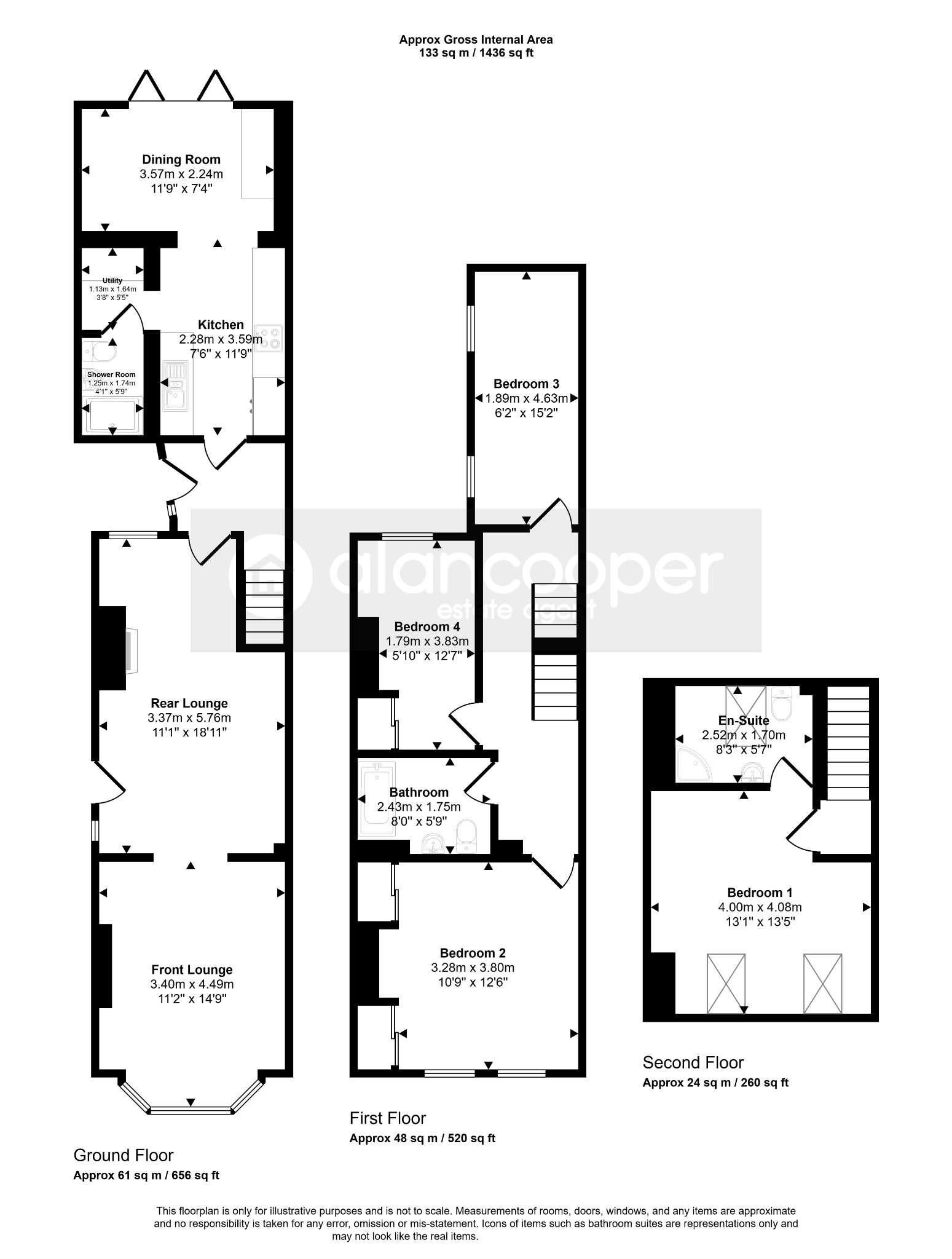 15 Lutterworth Road, Nuneaton, Warwickshire floorplan