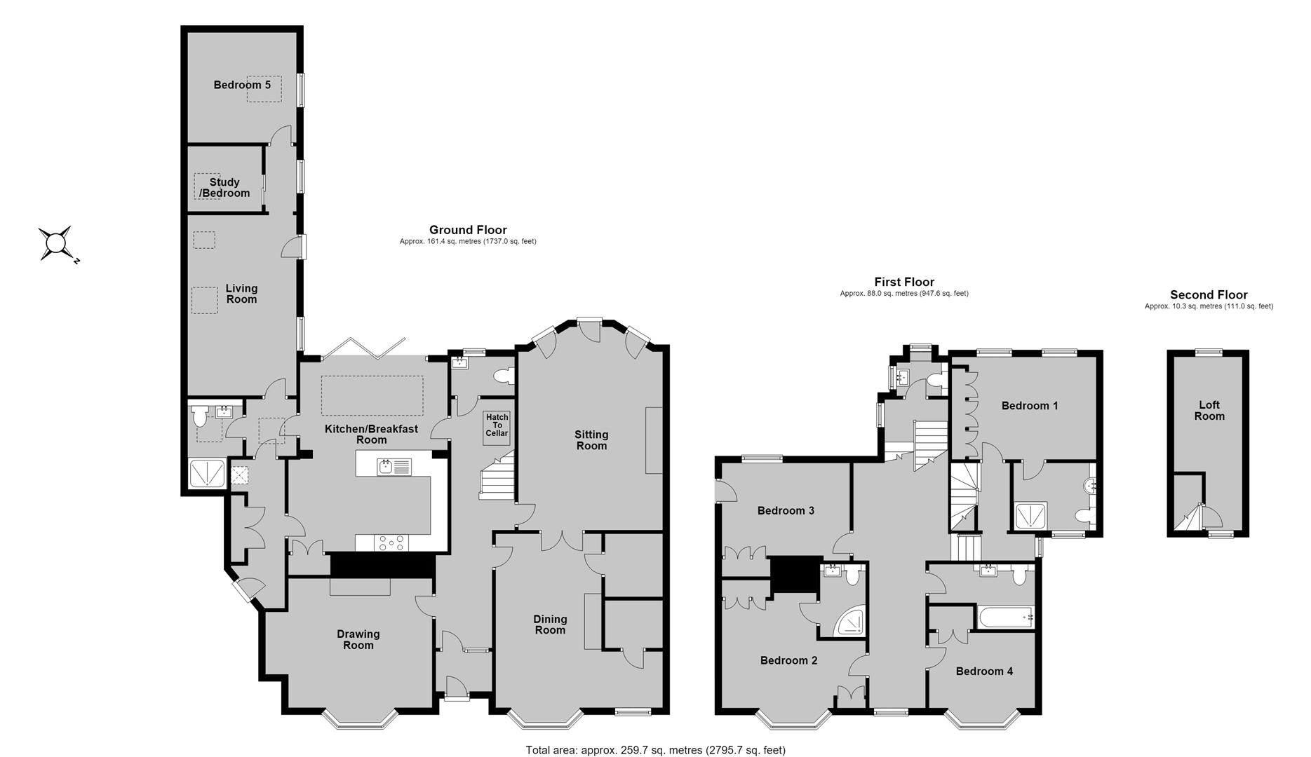 Belmont House, 74, Oxford Street, Whitstable floorplan