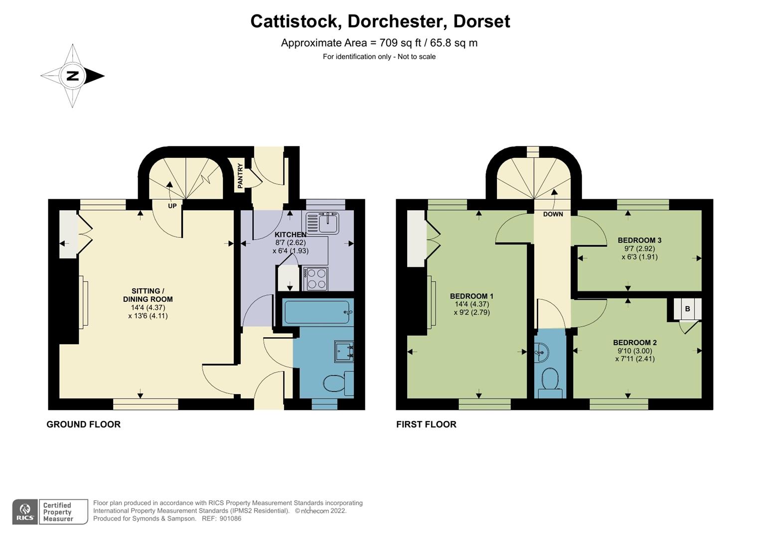 Virginia Cottage, 2 The Square, Dorchester floorplan