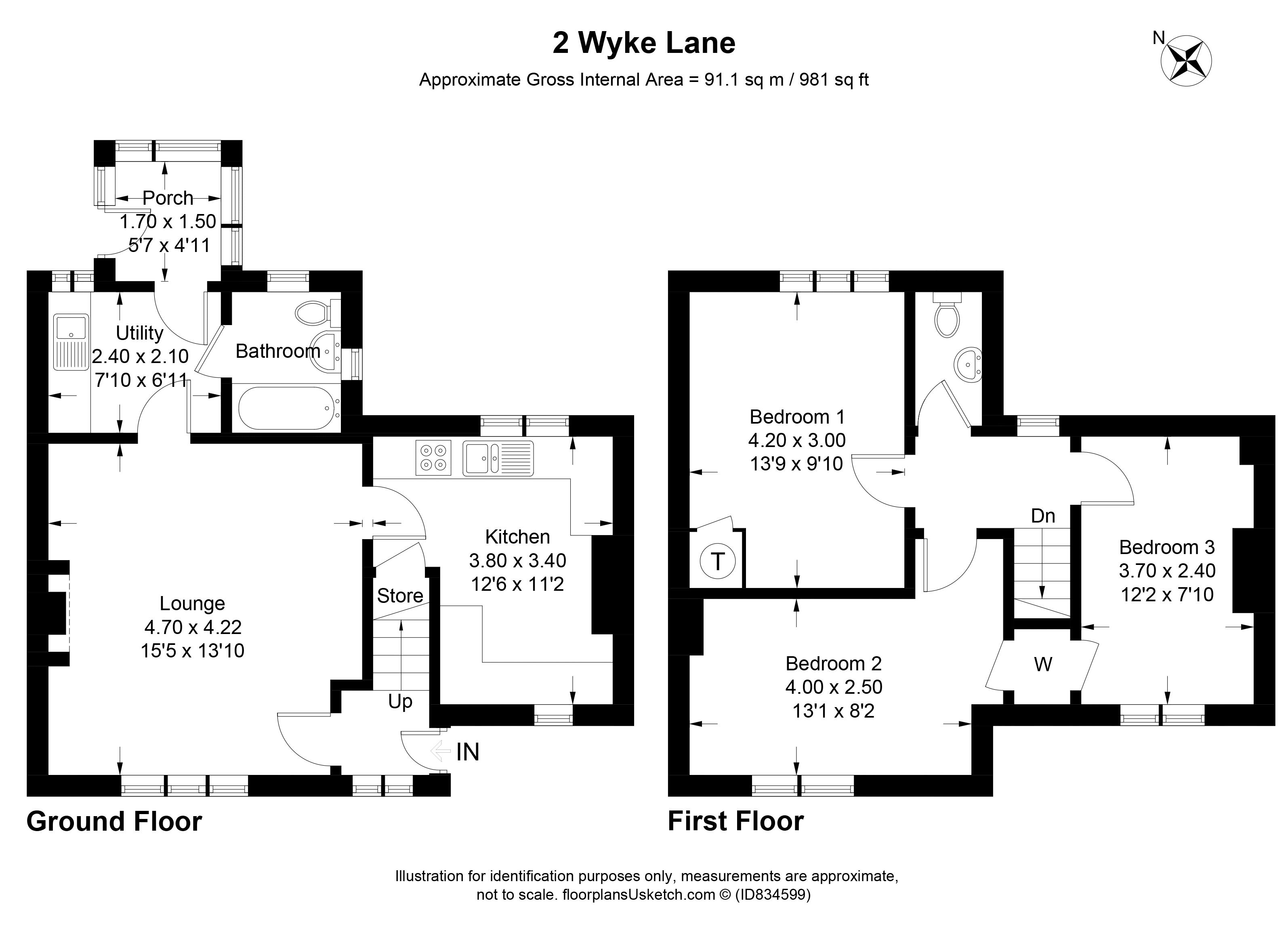 2, Wyke Lane, Broseley floorplan