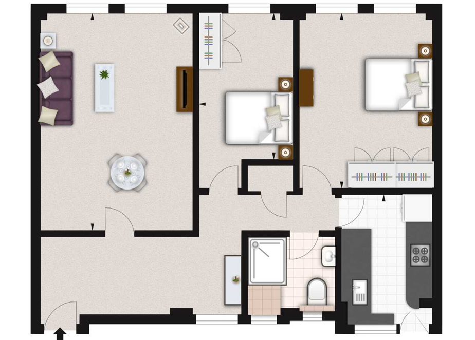 145, Fulham Road, London floorplan
