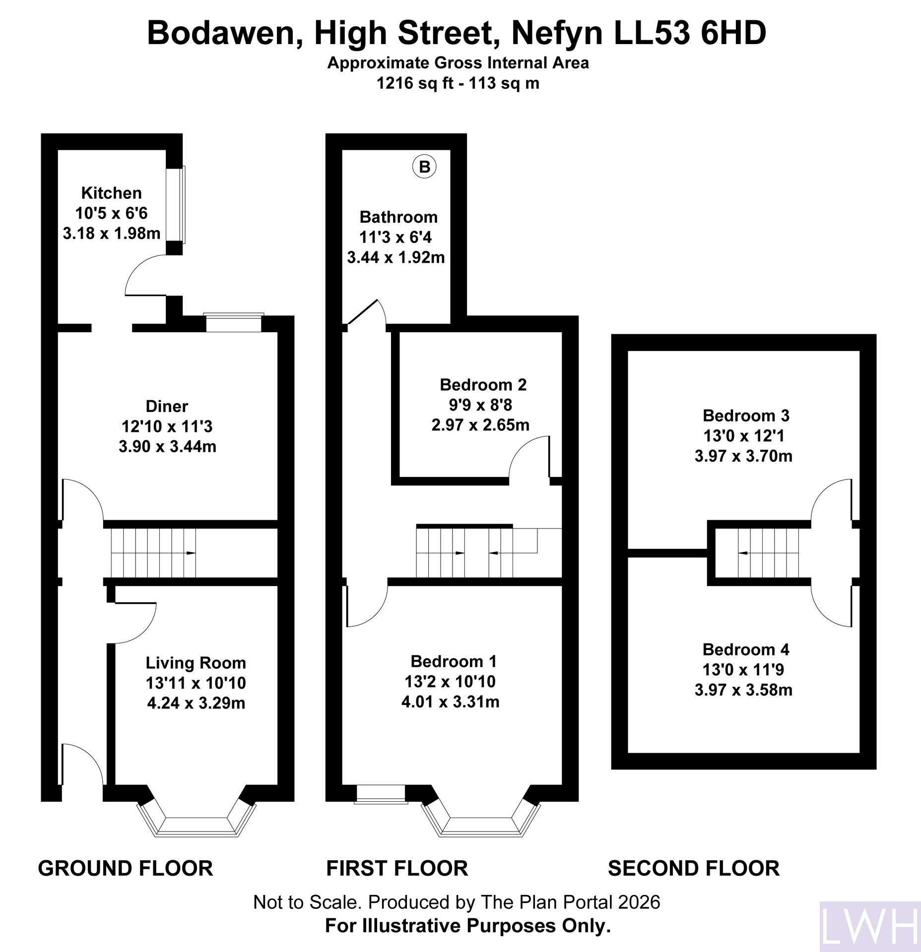Bodawen, Pwllheli floorplan