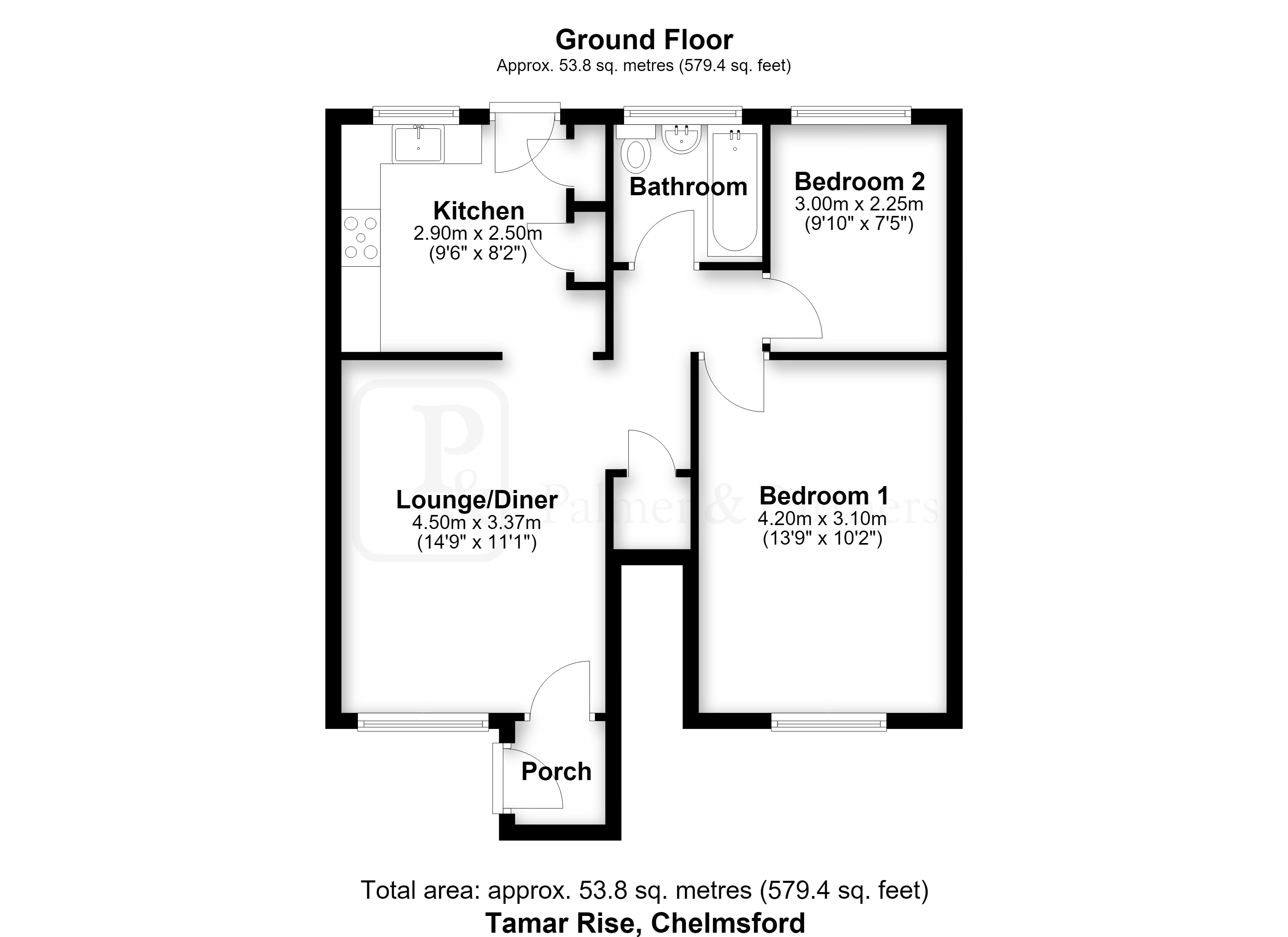 41, Tamar Rise, Chelmsford floorplan