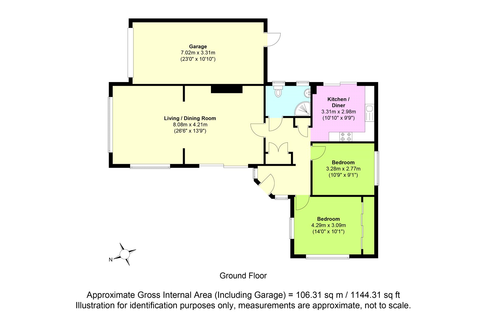 Cornerways, 5, Finches Close, West Sussex floorplan