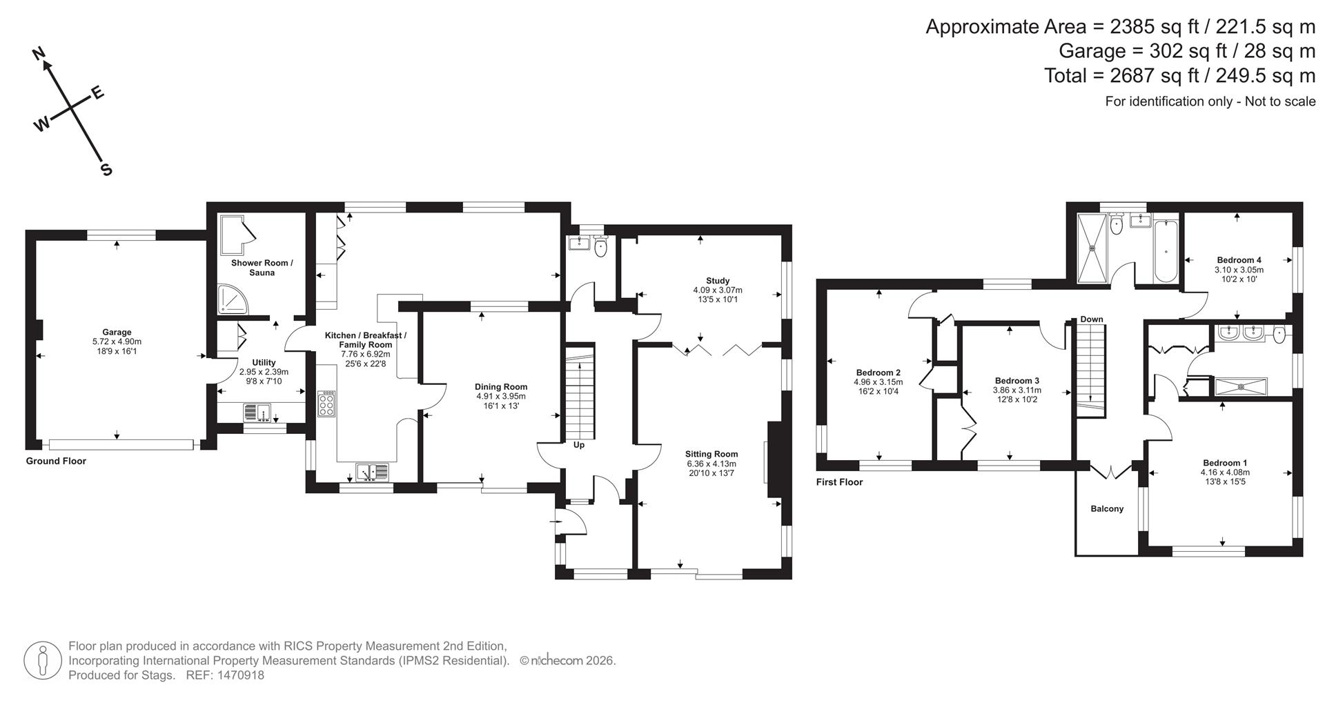 Oaklands, Barnstaple floorplan