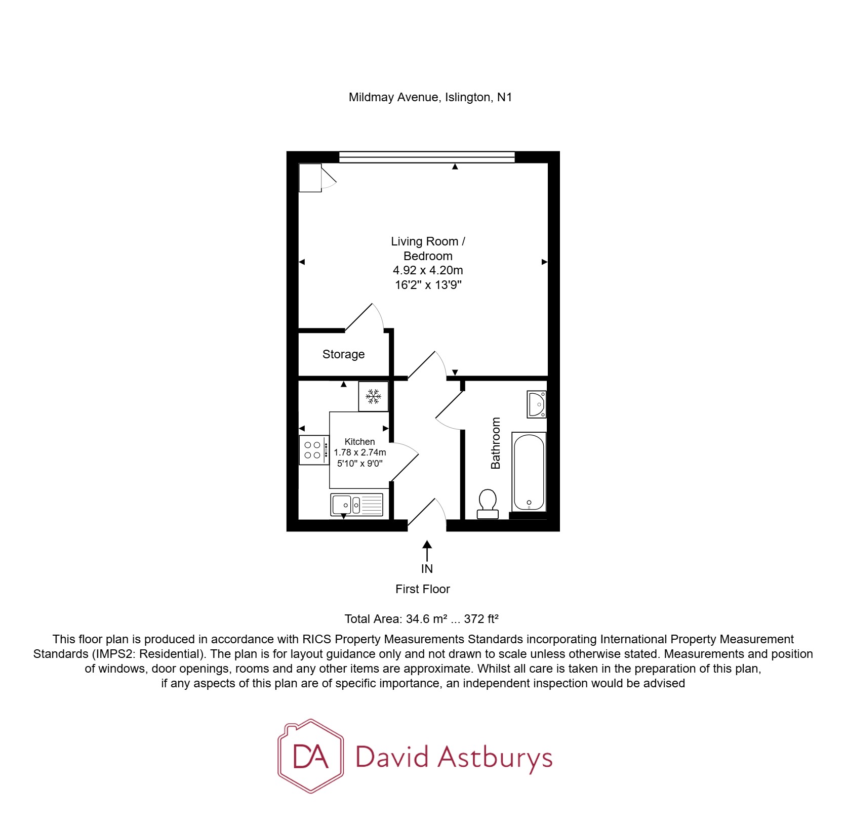 Mildmay Avenue, Islington floorplan