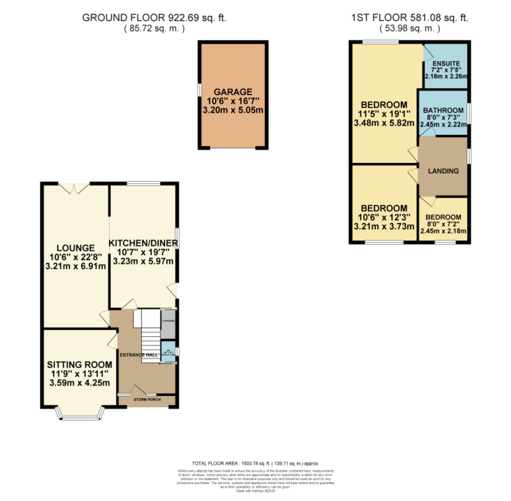 20, Bedford Grove, Nottingham floorplan