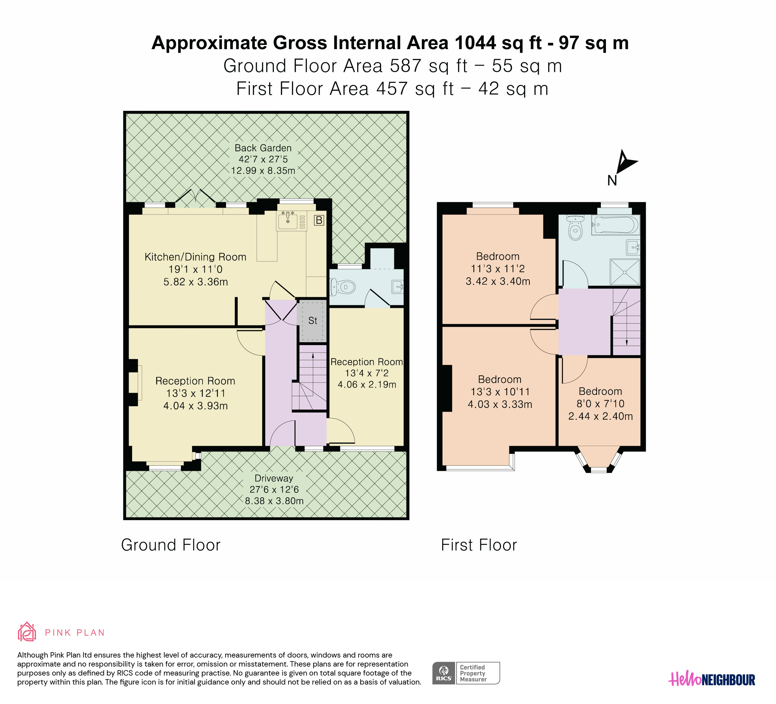 109, Cavendish Drive, London floorplan
