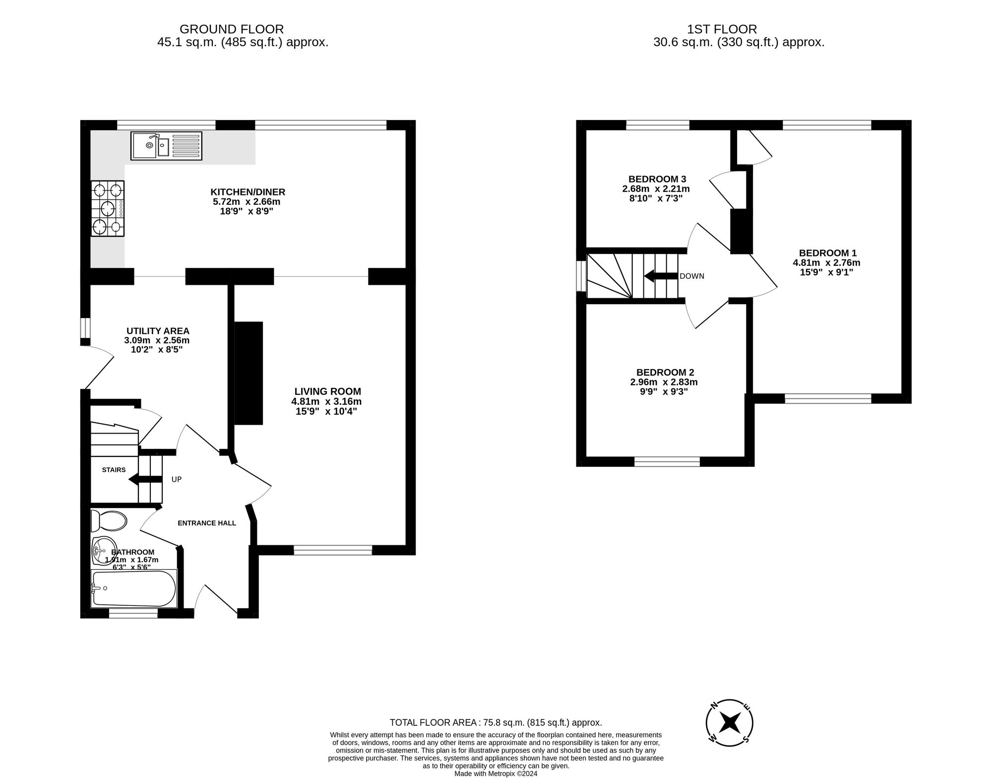 21 Hermitage Road, East Grinstead floorplan