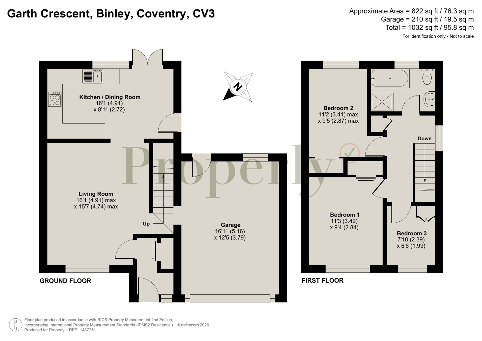 11 Garth Crescent, Coventry floorplan