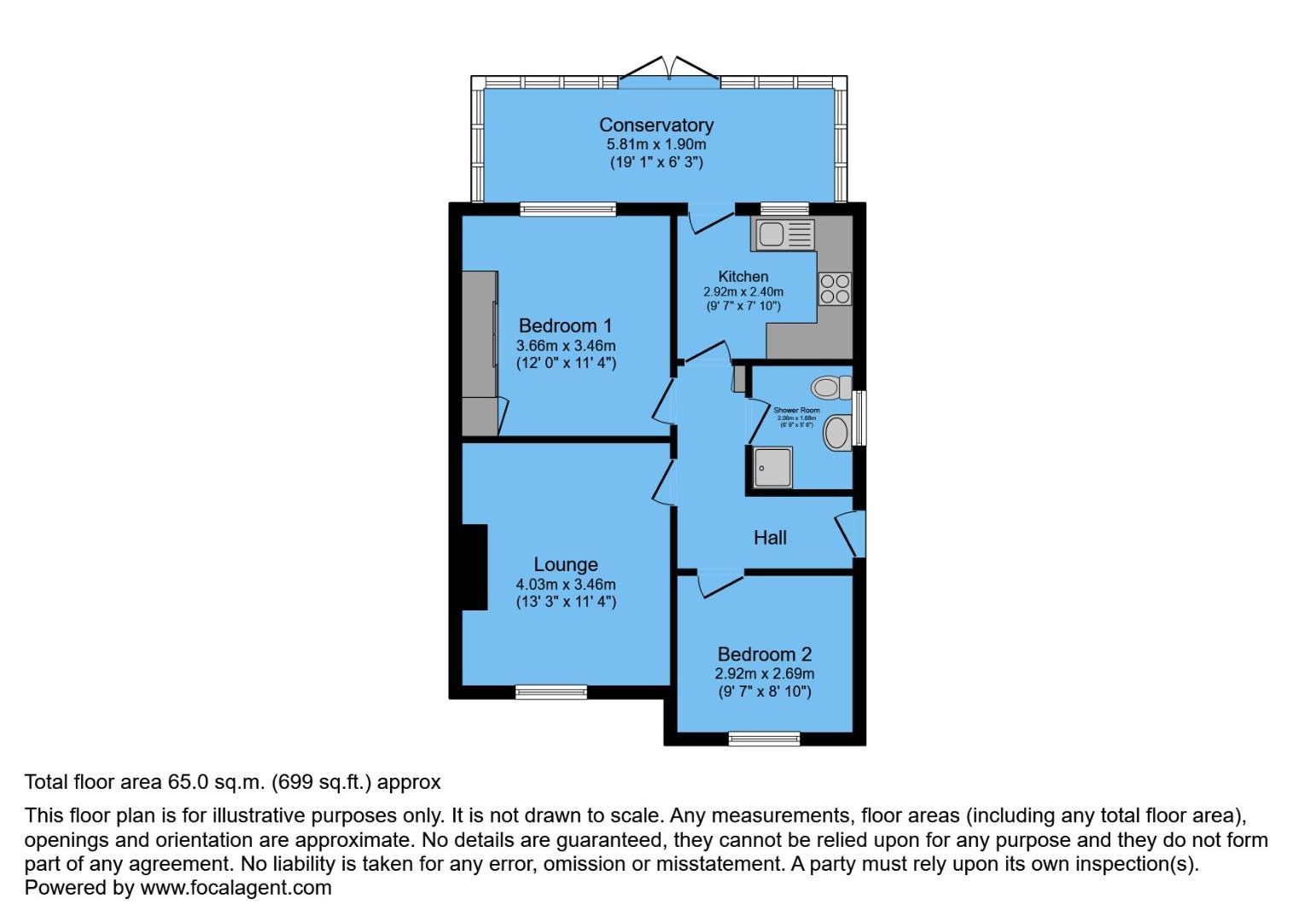 67, Lindale Road, Chesterfield floorplan