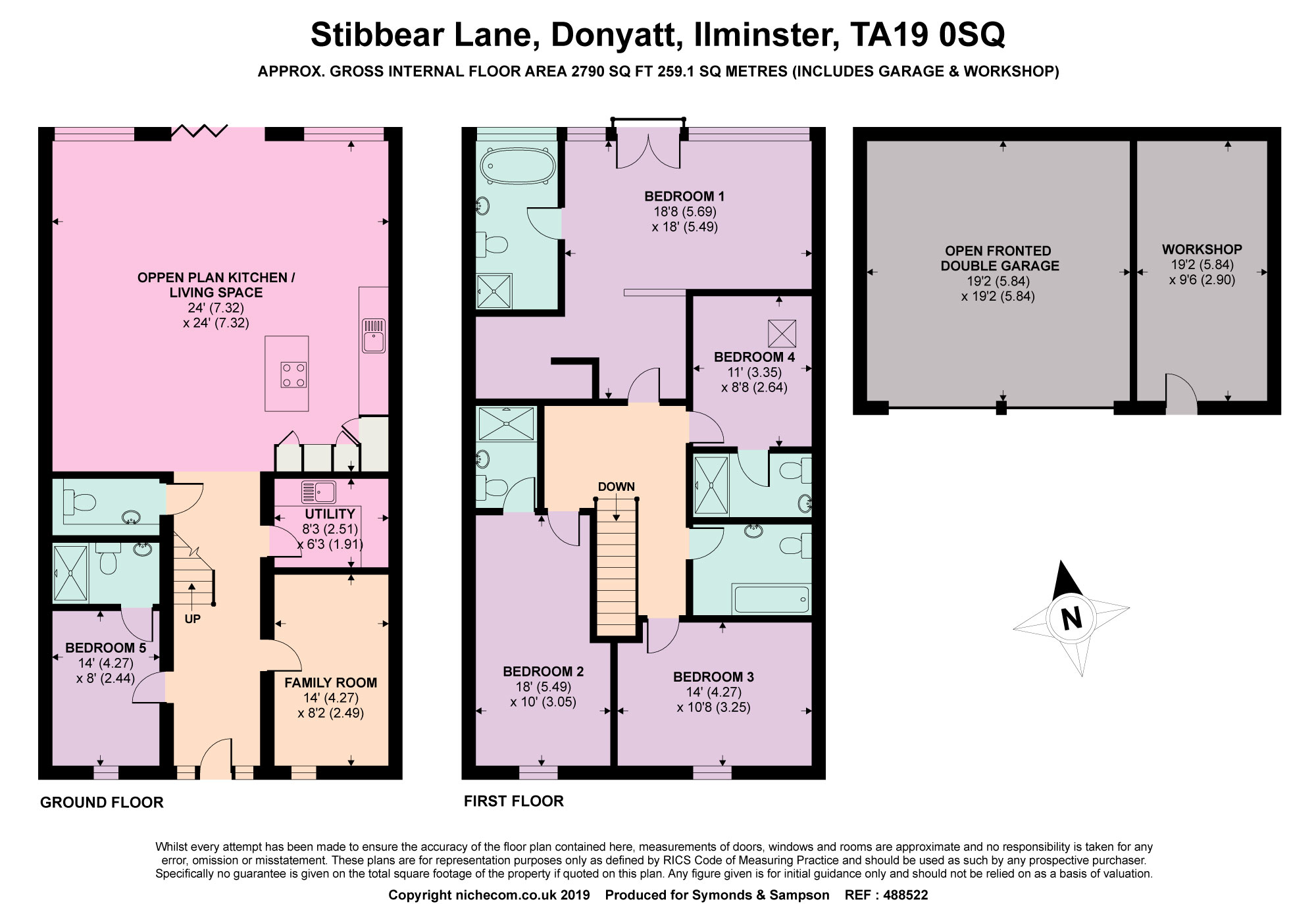 5 Bedrooms Equestrian property for sale in Stibbear Lane, Donyatt, Ilminster, Somerset TA19