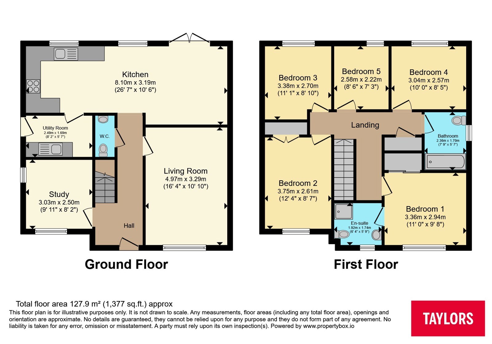 3, York Way, Northamptonshire floorplan