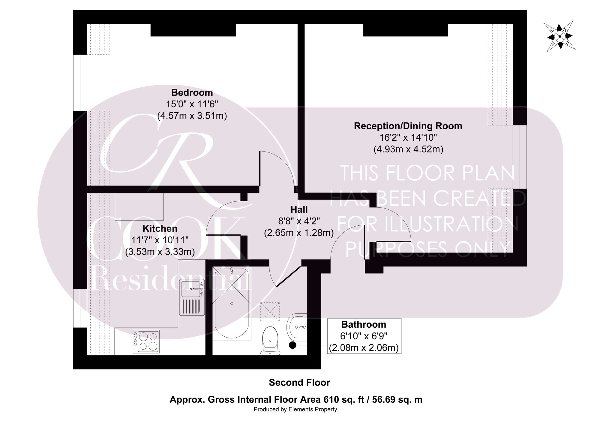 Flat 4, 120 Winchcombe Street, Cheltenham floorplan