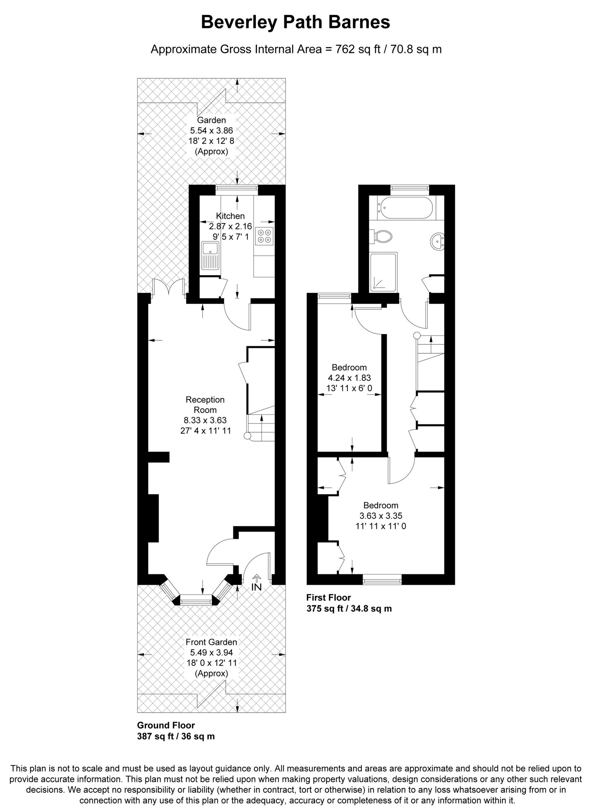 14, Beverley Path, London floorplan