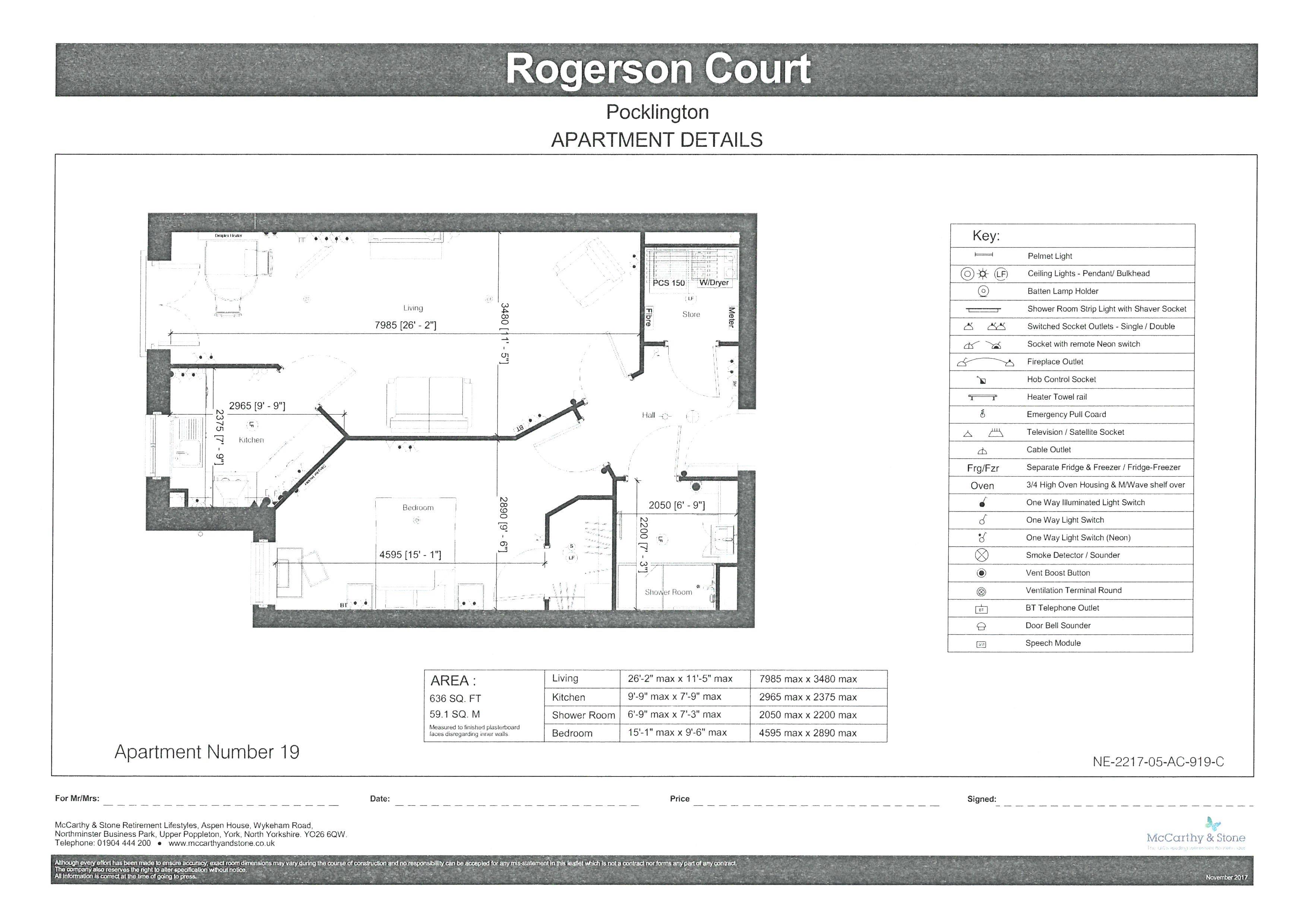 1 Bedrooms Flat for sale in Rogerson Court, Scaife Garth, Pocklington YO42