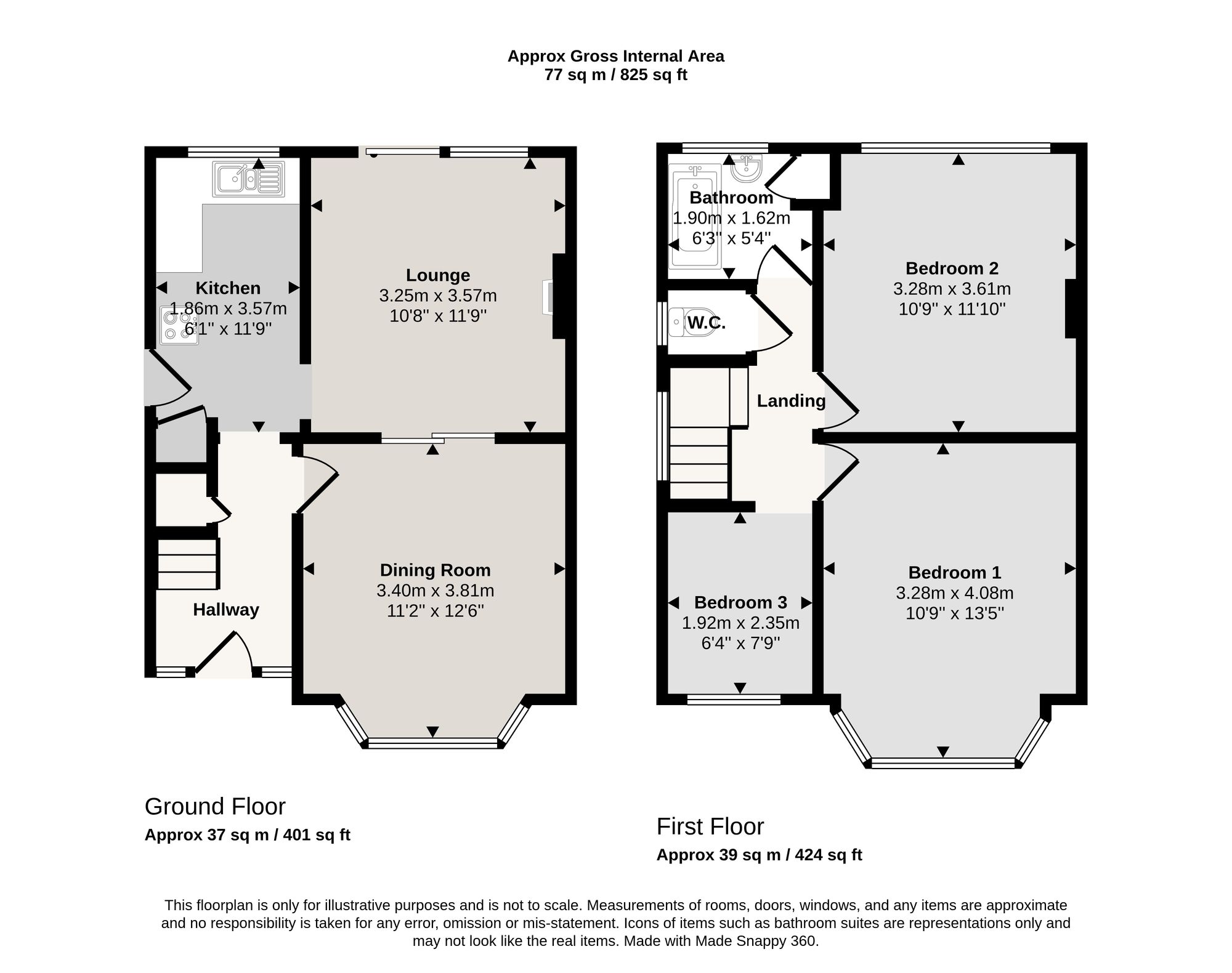 69 Highbury Avenue, Manchester floorplan