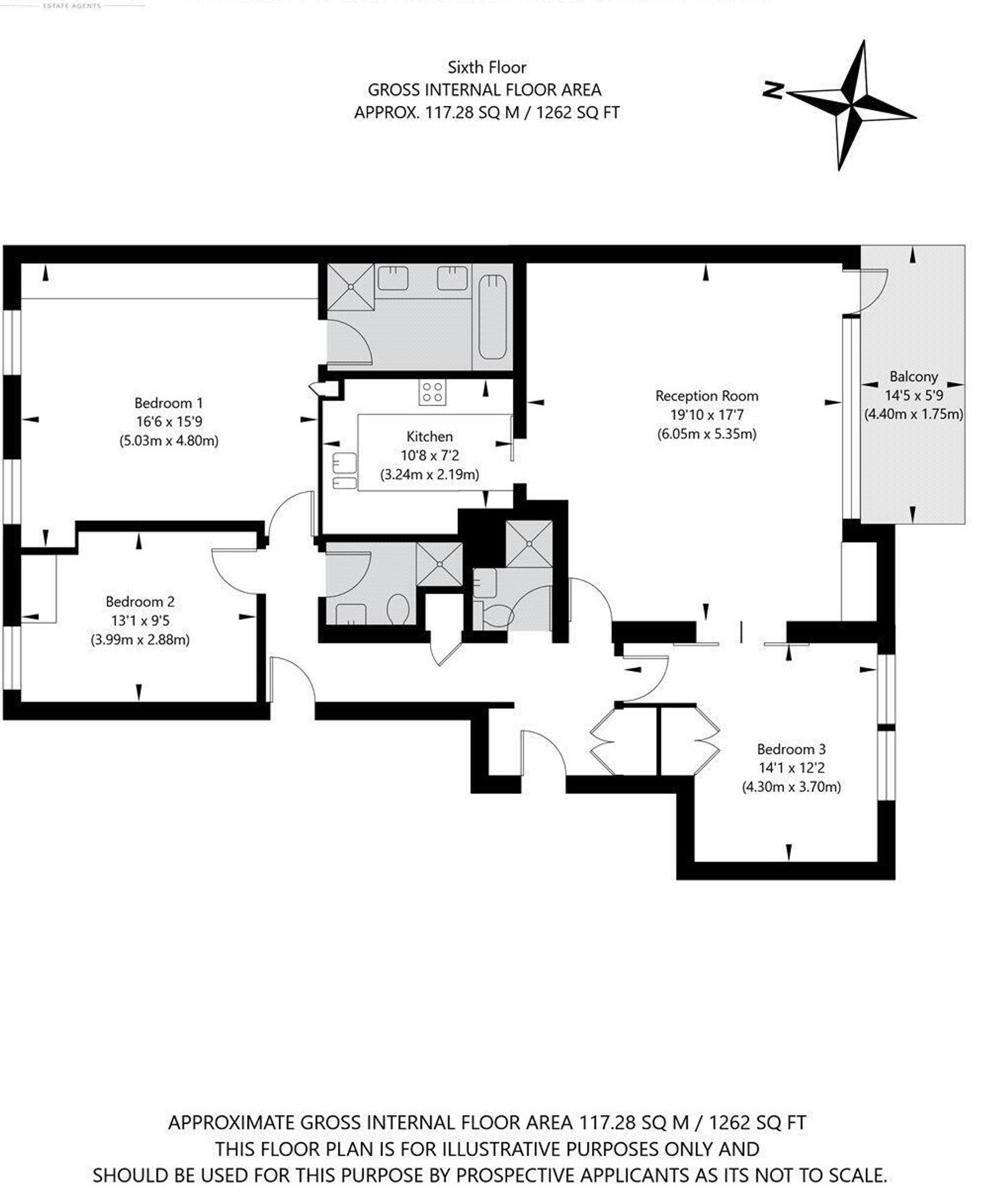 Flat 38, Falmouth House Clarendon Place, London floorplan