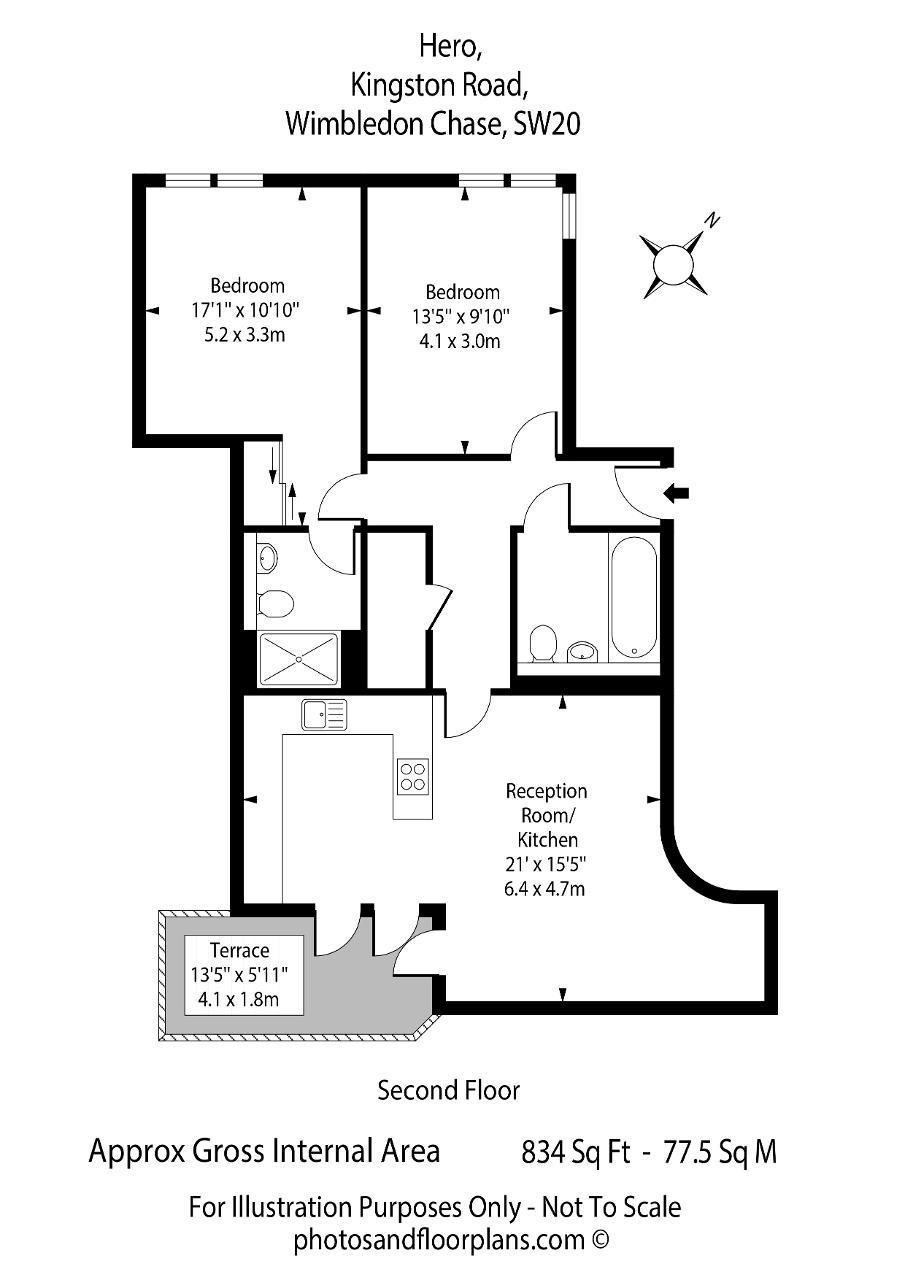 328, Kingston Road, Raynes Park floorplan