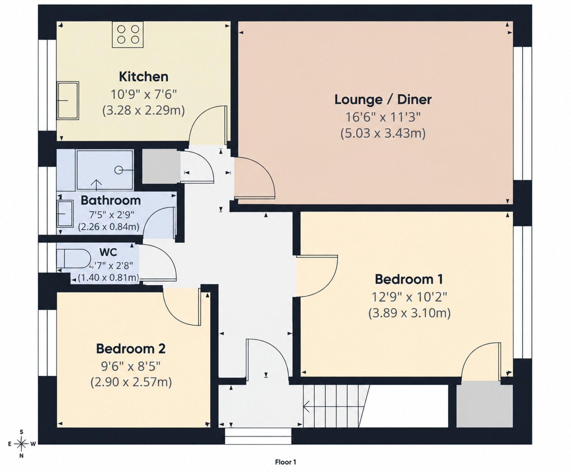 Flat 12, The Willows Lansdown Road, Gloucester floorplan